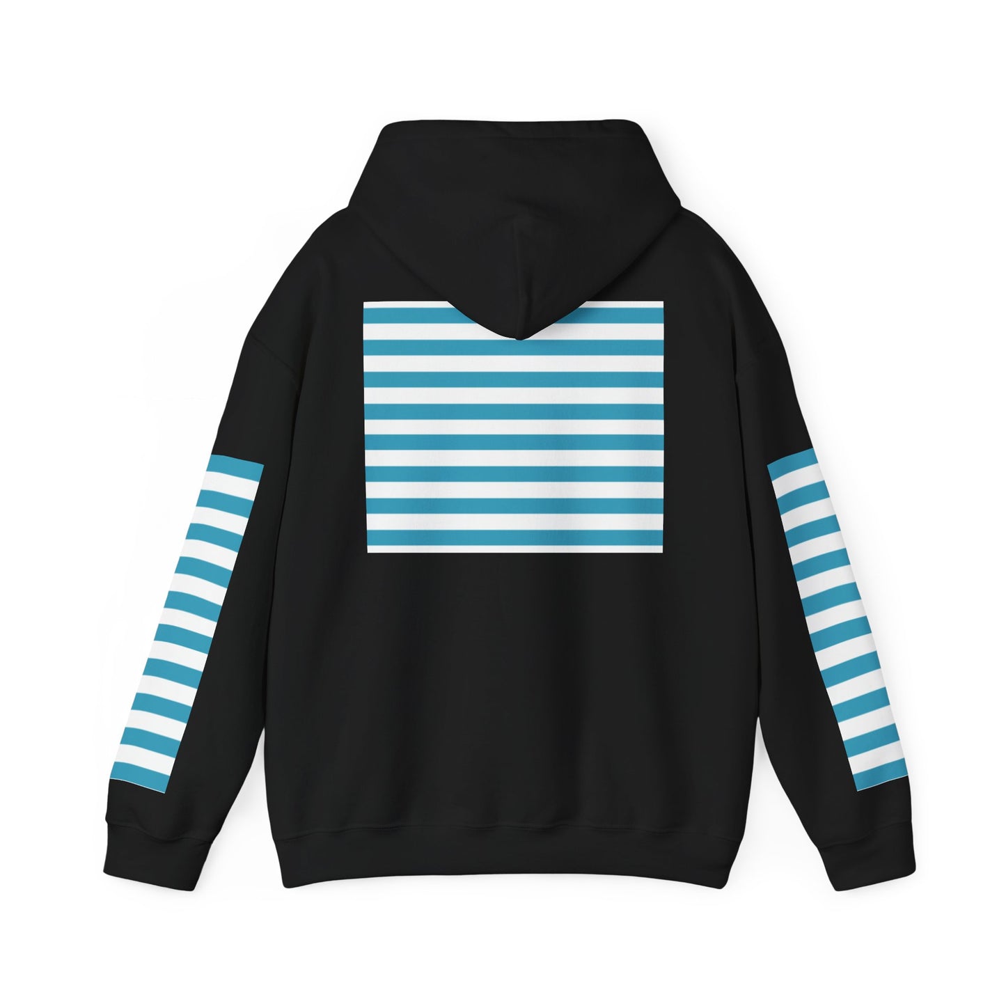 Unisex Striped Heavy Blend Hoodie - Cozy Fashion Statement
