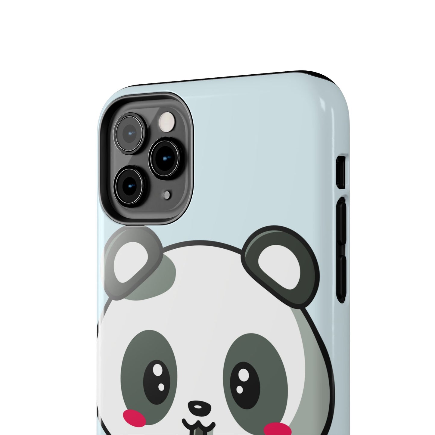 Cute Panda Phone Case with Bubble Tea Design, Tough Phone Cases, Cartoon Character Accessories, Gift for Her, Fun Mobile Cover