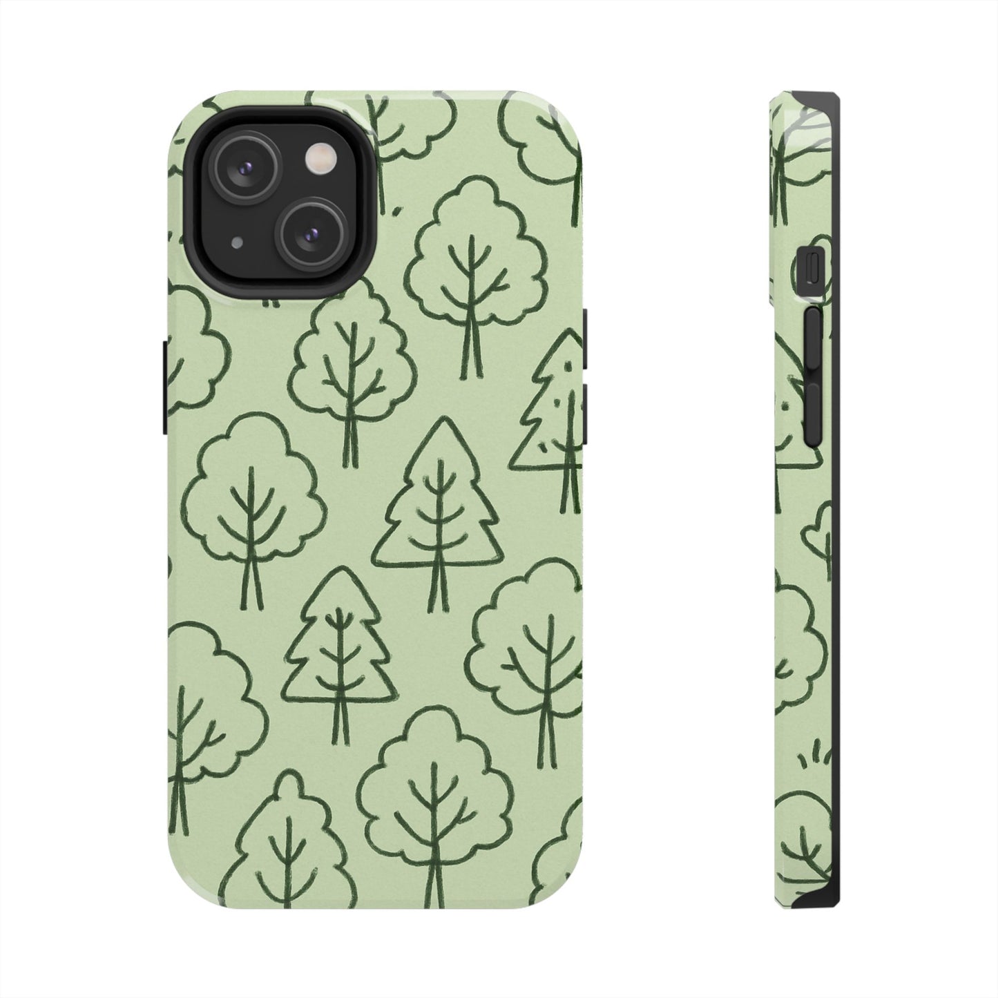 Nature-Inspired Tough Phone Cases | Forest Pattern, Eco-Friendly Design, Gift for Nature Lovers, Outdoor Enthusiasts, Phone Protection