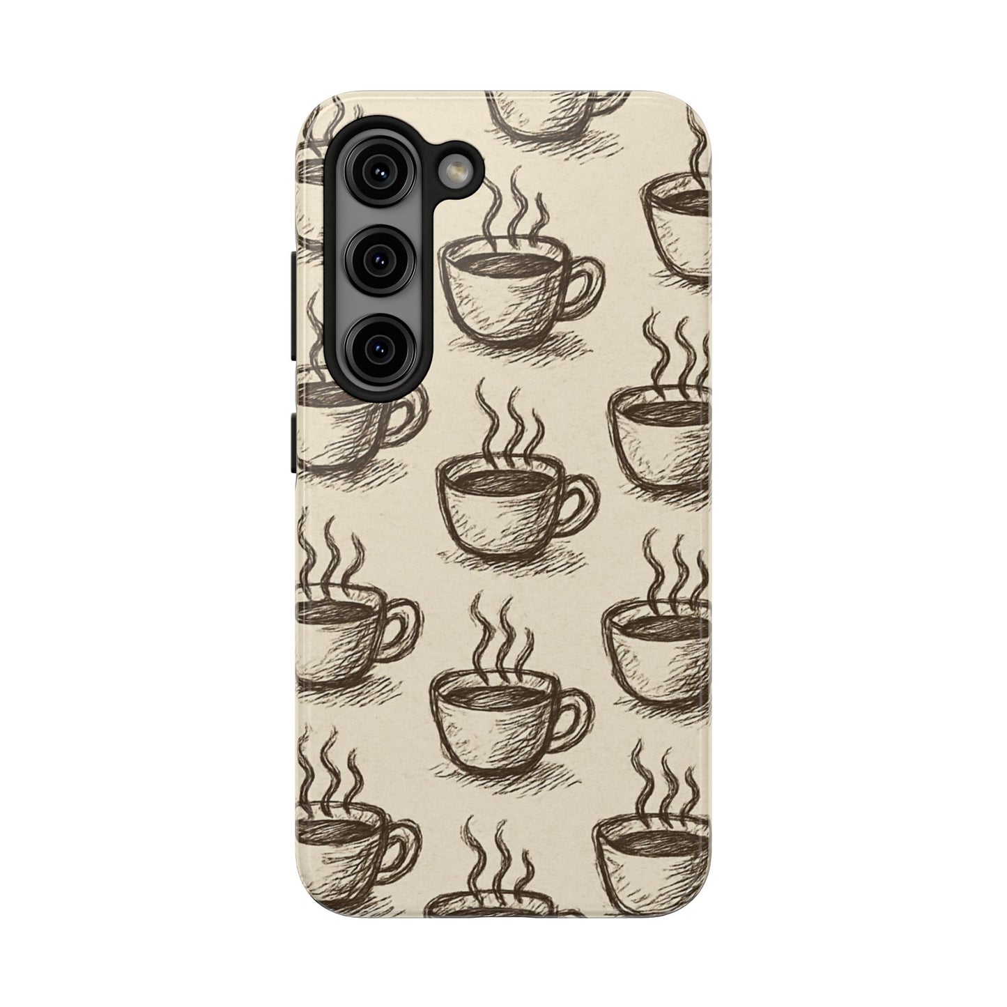 Elegant Coffee Cup Phone Cases - Stylish Tough Cases for Coffee Lovers, Gift for Tea Enthusiasts, Unique Phone Accessory