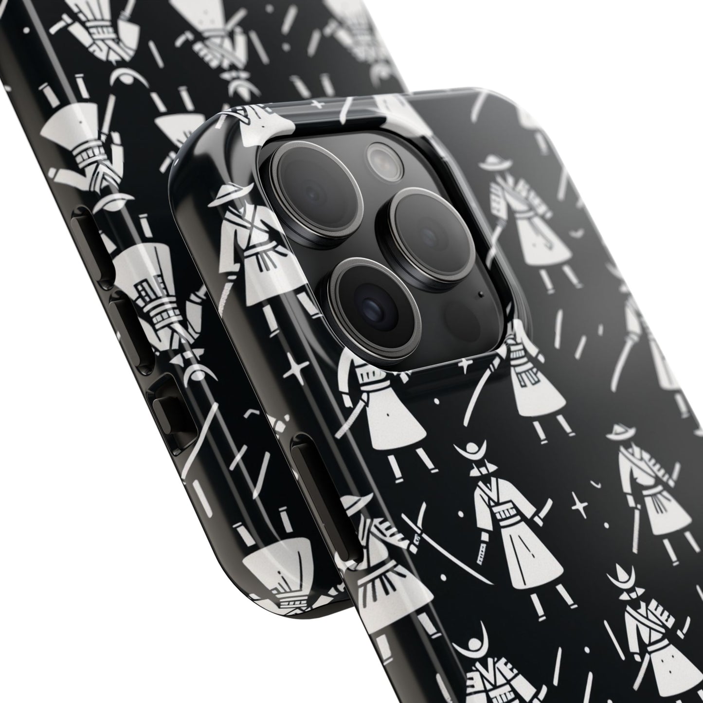 Warrior Pattern Tough Phone Cases, Durable Phone Cover, Unique Gift for Gamers, Protection from Drops, Stylish Phone Accessories