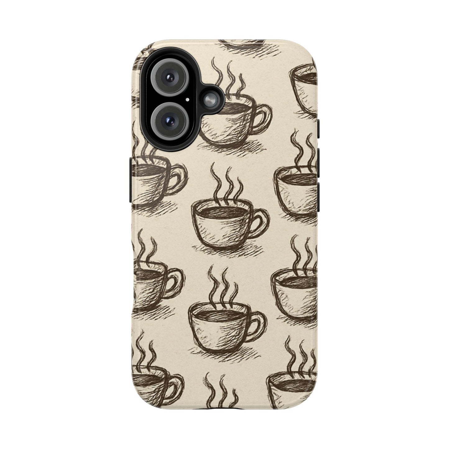 Elegant Coffee Cup Phone Cases - Stylish Tough Cases for Coffee Lovers, Gift for Tea Enthusiasts, Unique Phone Accessory