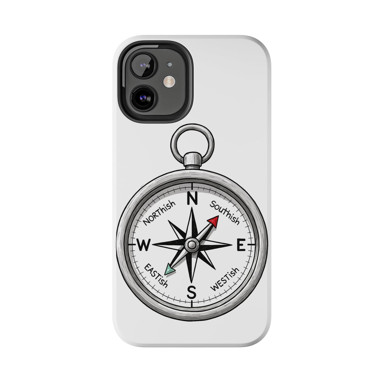 Compass Phone Case | Adventure Ready Tough Case, Gifts for Travelers, Unique Phone Accessories, Birthday Present, Personalized Design