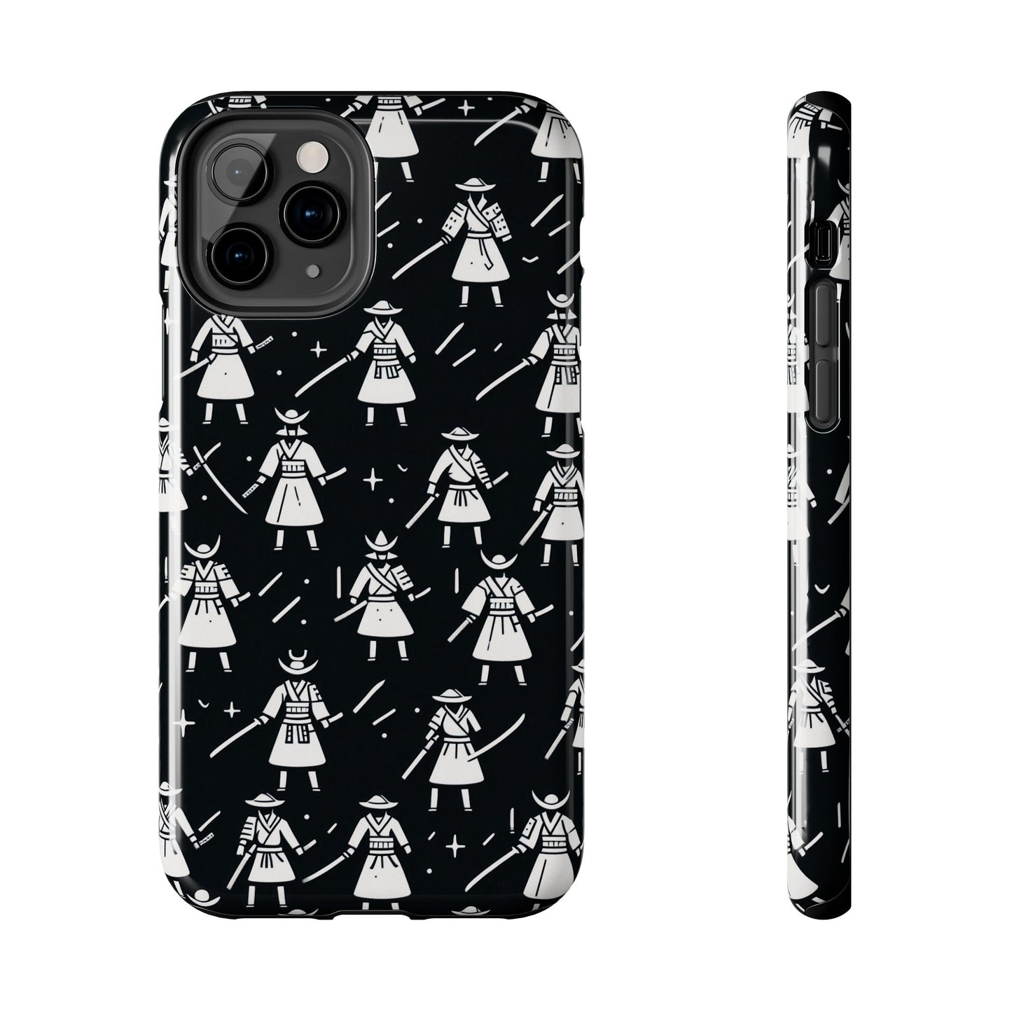 Warrior Pattern Tough Phone Cases, Durable Phone Cover, Unique Gift for Gamers, Protection from Drops, Stylish Phone Accessories