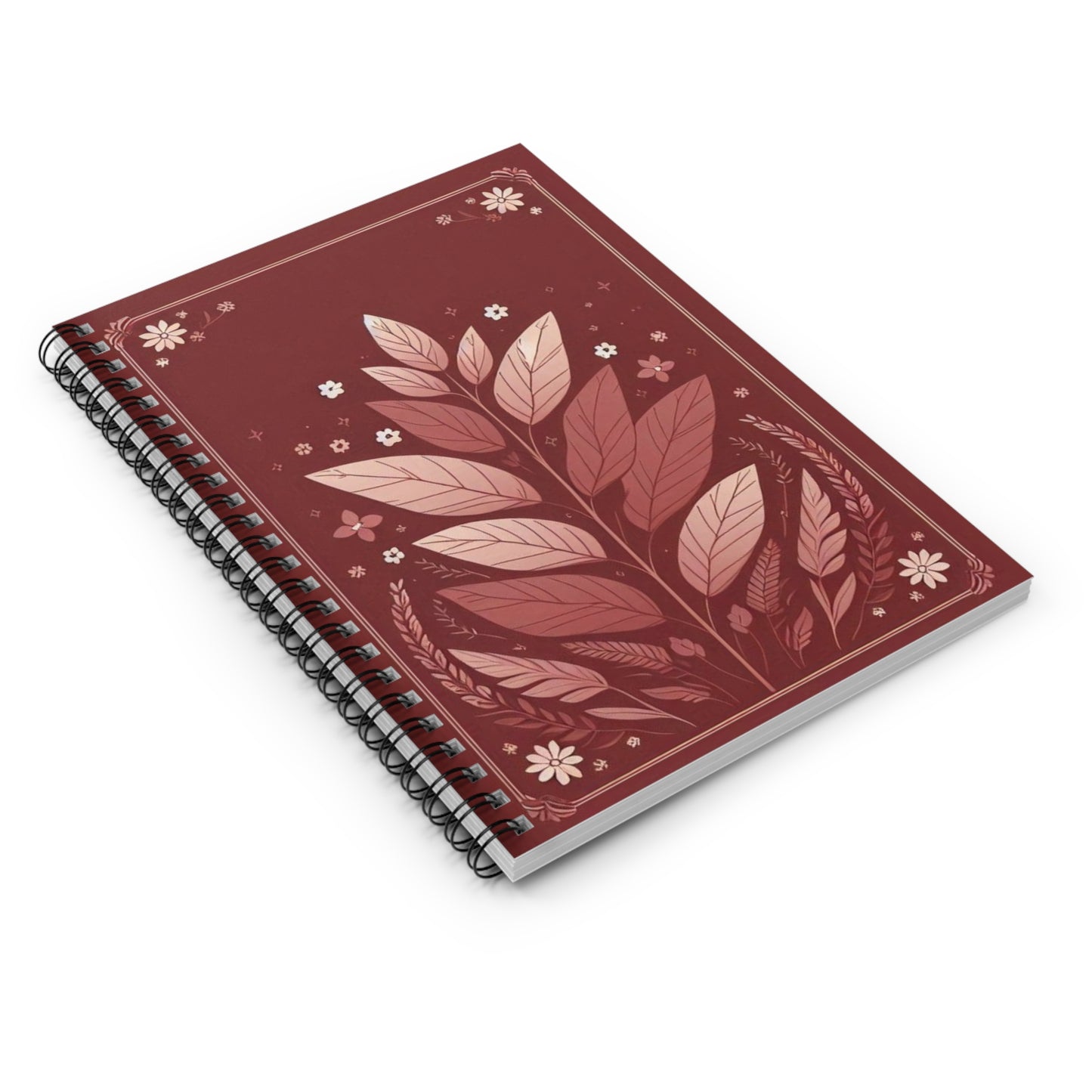 Floral Spiral Notebook for Students, Journaling, Gift for Her, Nature Lover's Journal, Art Supplies, Eco-Friendly Design