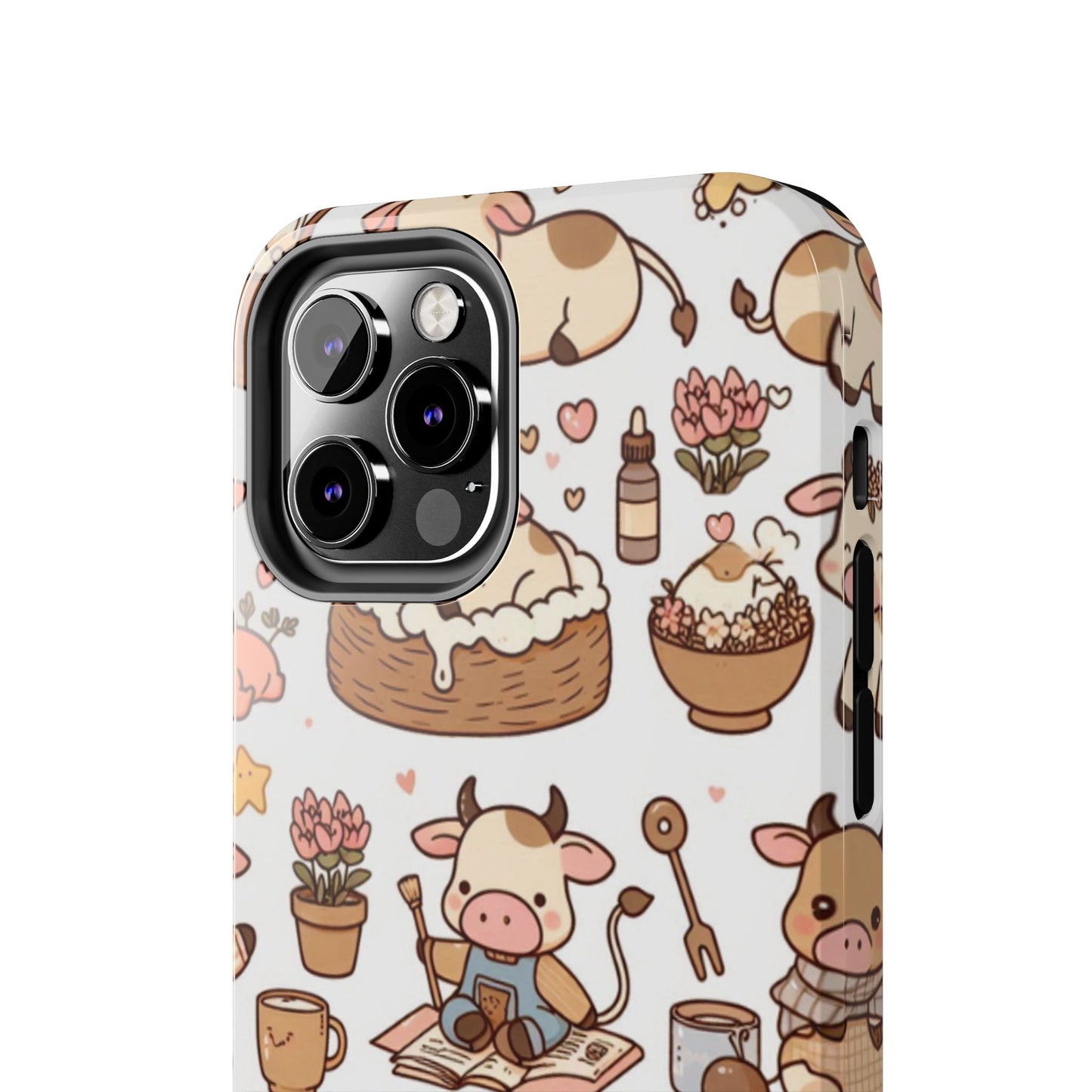 Cute Cow Phone Case, Tough Cow Themed Case, Animal Lover Gift, Durable Phone Protector, Fun Cow Print Design, Ideal for Birthdays