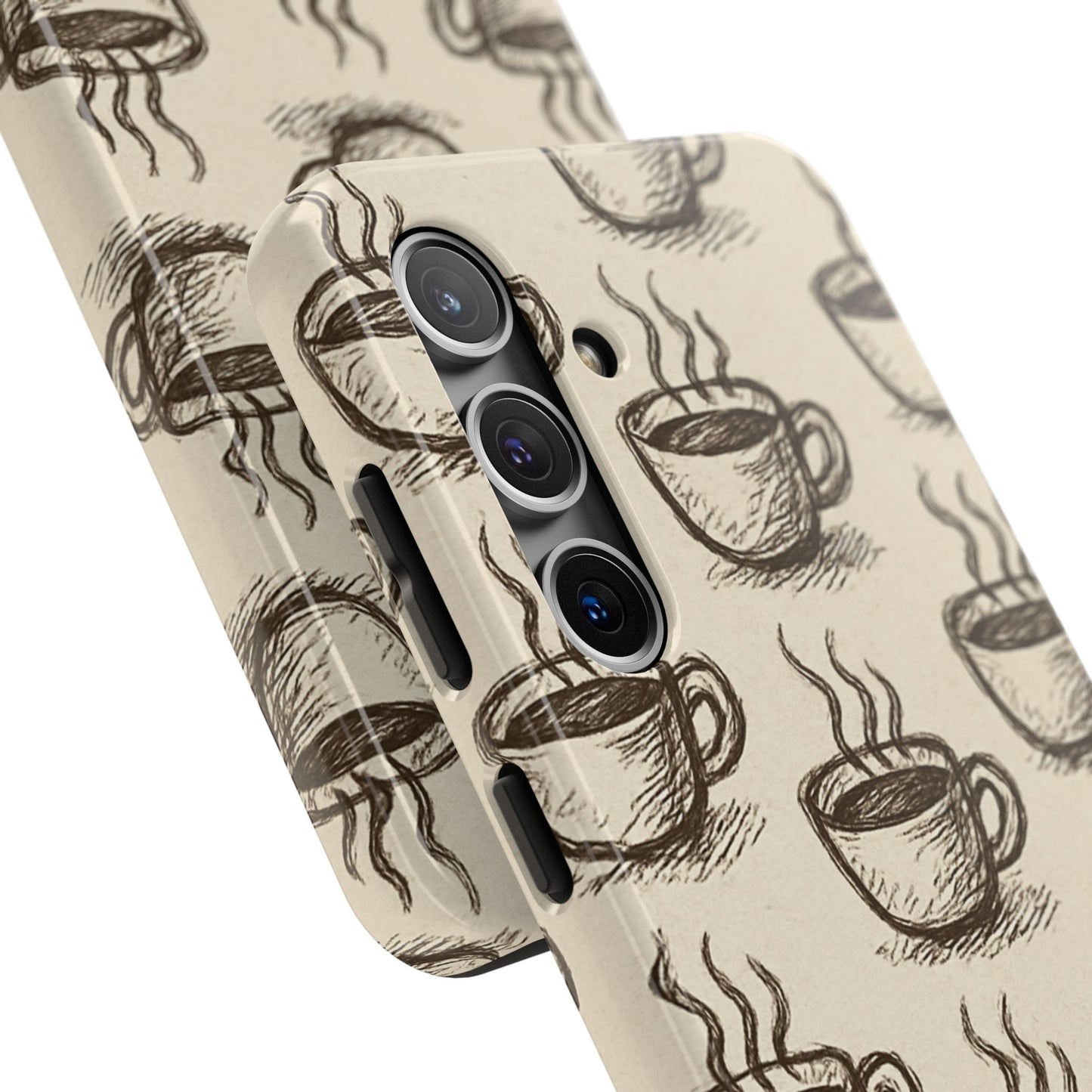 Elegant Coffee Cup Phone Cases - Stylish Tough Cases for Coffee Lovers, Gift for Tea Enthusiasts, Unique Phone Accessory
