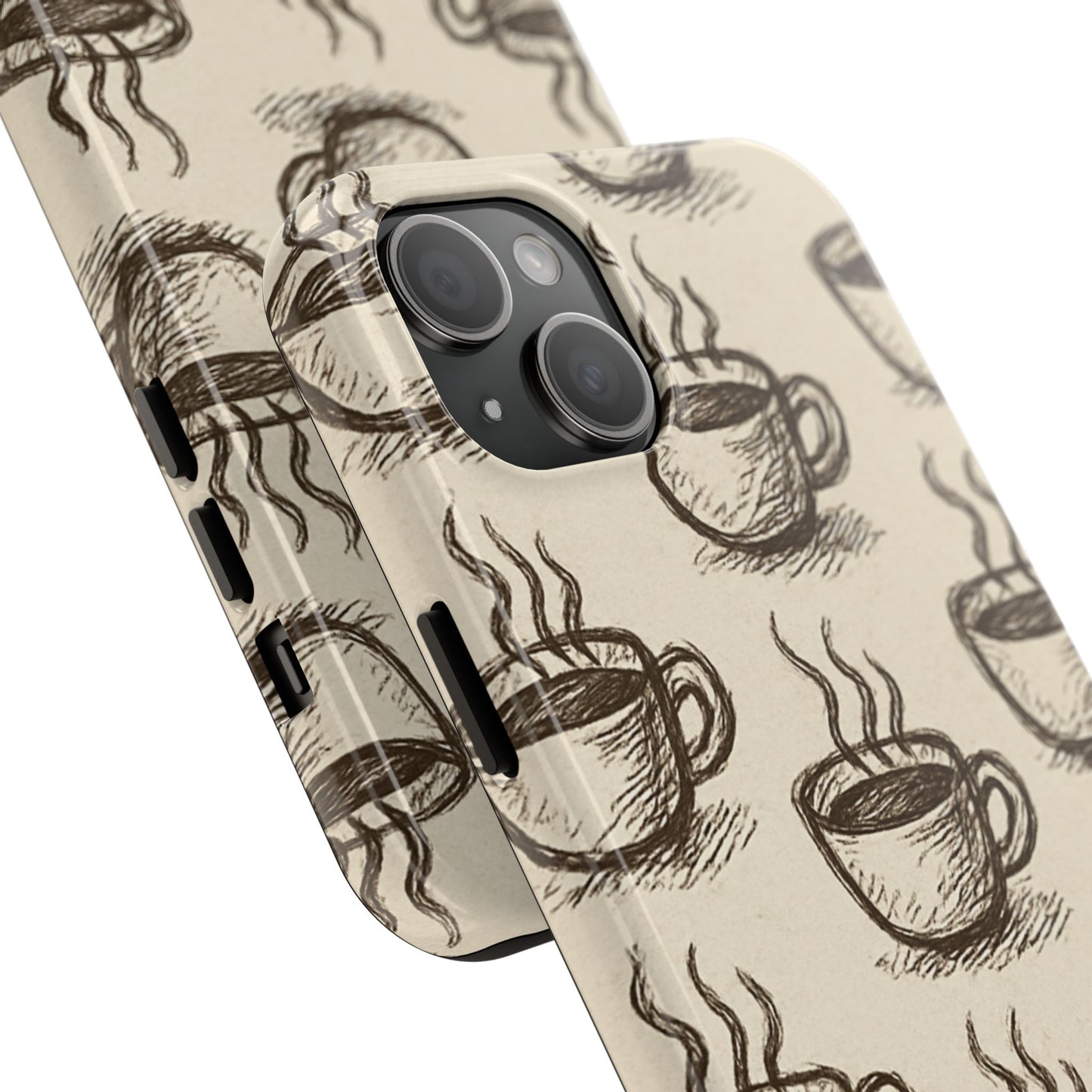 Elegant Coffee Cup Phone Cases - Stylish Tough Cases for Coffee Lovers, Gift for Tea Enthusiasts, Unique Phone Accessory