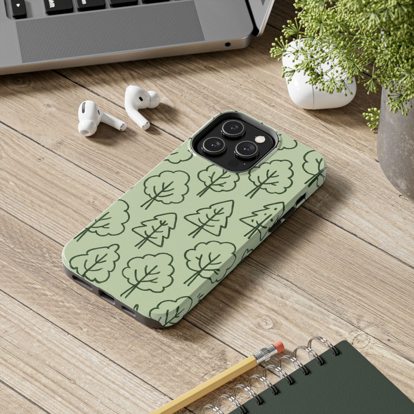 Nature-Inspired Tough Phone Cases | Forest Pattern, Eco-Friendly Design, Gift for Nature Lovers, Outdoor Enthusiasts, Phone Protection