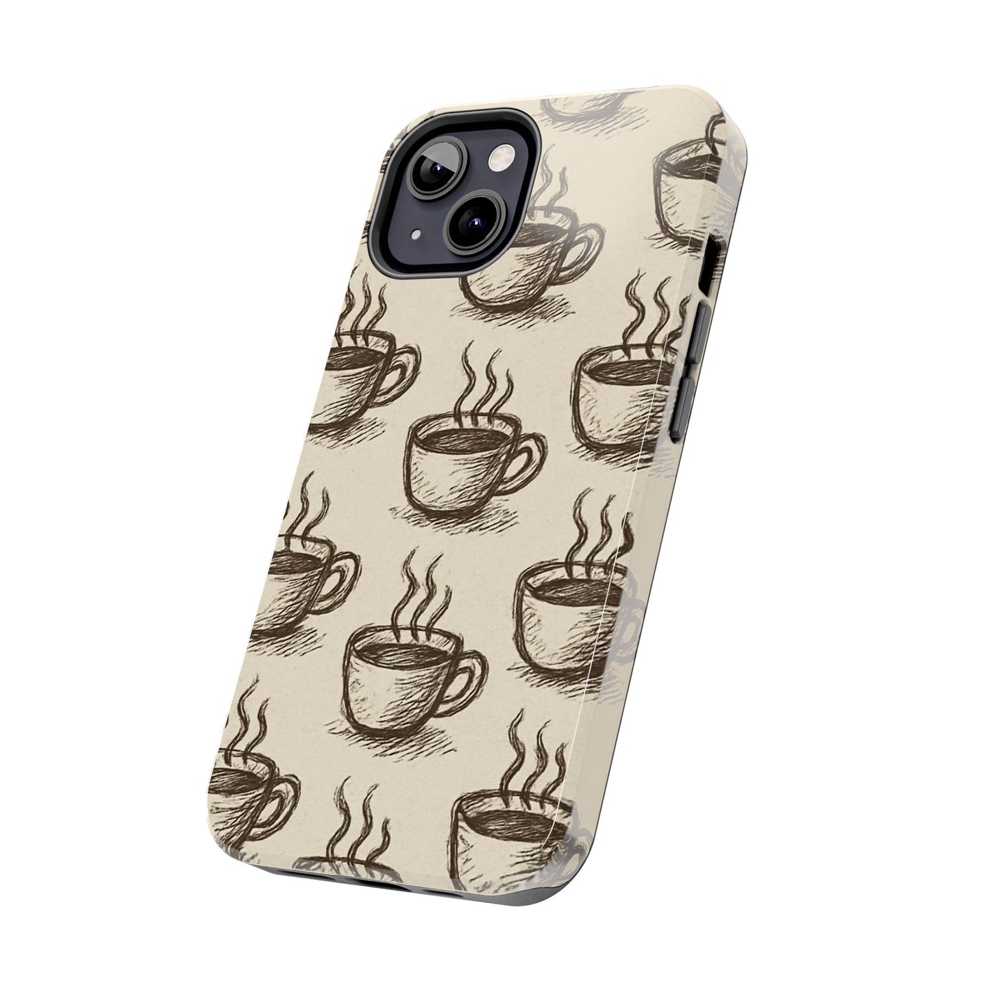 Elegant Coffee Cup Phone Cases - Stylish Tough Cases for Coffee Lovers, Gift for Tea Enthusiasts, Unique Phone Accessory