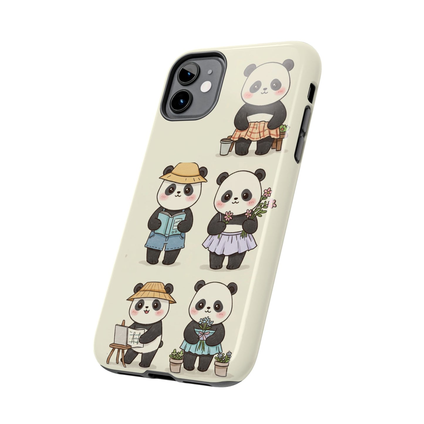 Cute Panda Tough Phone Cases | Stylish Phone Cover, Gifts for Animal Lovers, Kids Accessories, Cute Phone Protector, Fun Design