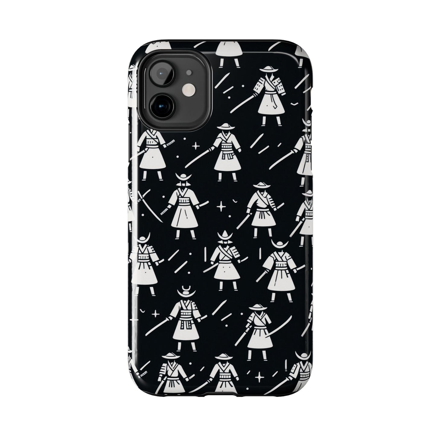 Warrior Pattern Tough Phone Cases, Durable Phone Cover, Unique Gift for Gamers, Protection from Drops, Stylish Phone Accessories