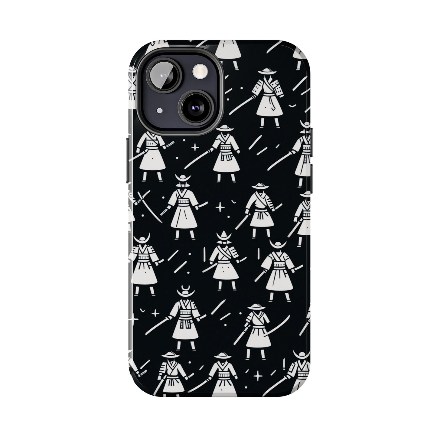 Warrior Pattern Tough Phone Cases, Durable Phone Cover, Unique Gift for Gamers, Protection from Drops, Stylish Phone Accessories