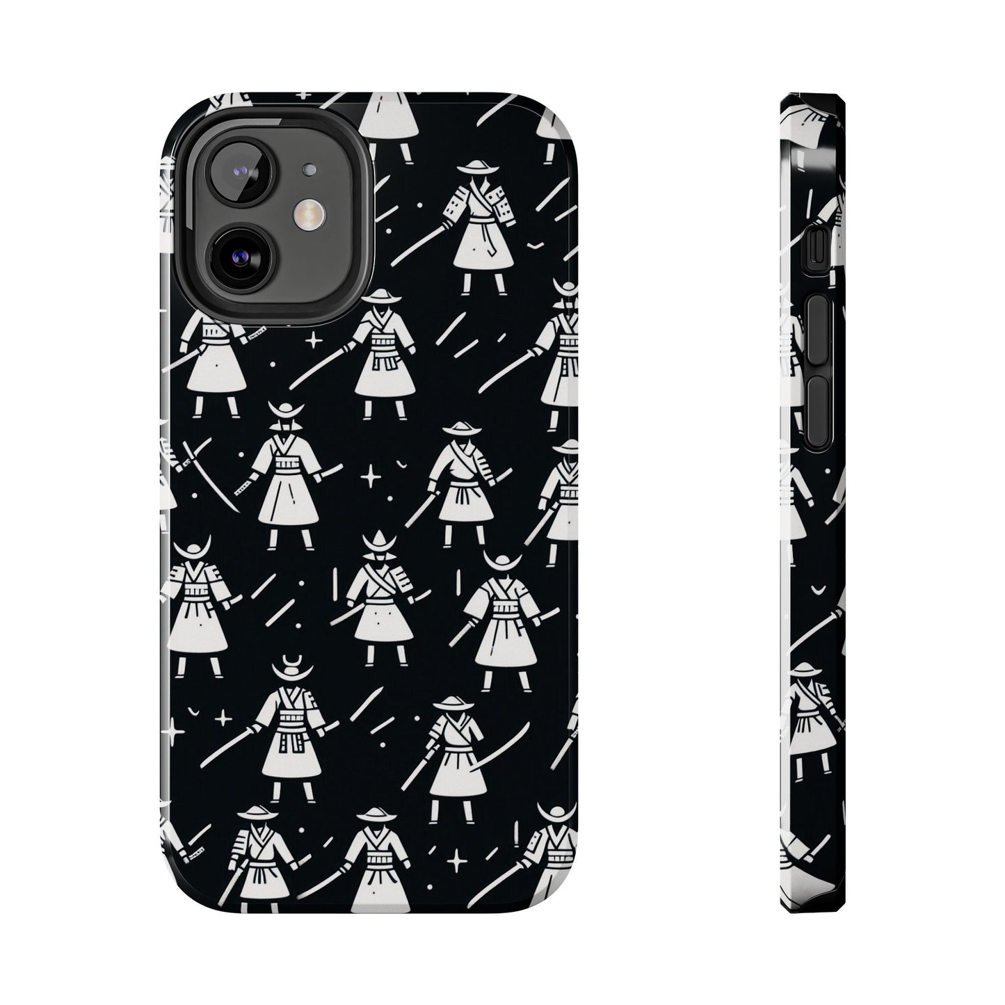 Warrior Pattern Tough Phone Cases, Durable Phone Cover, Unique Gift for Gamers, Protection from Drops, Stylish Phone Accessories