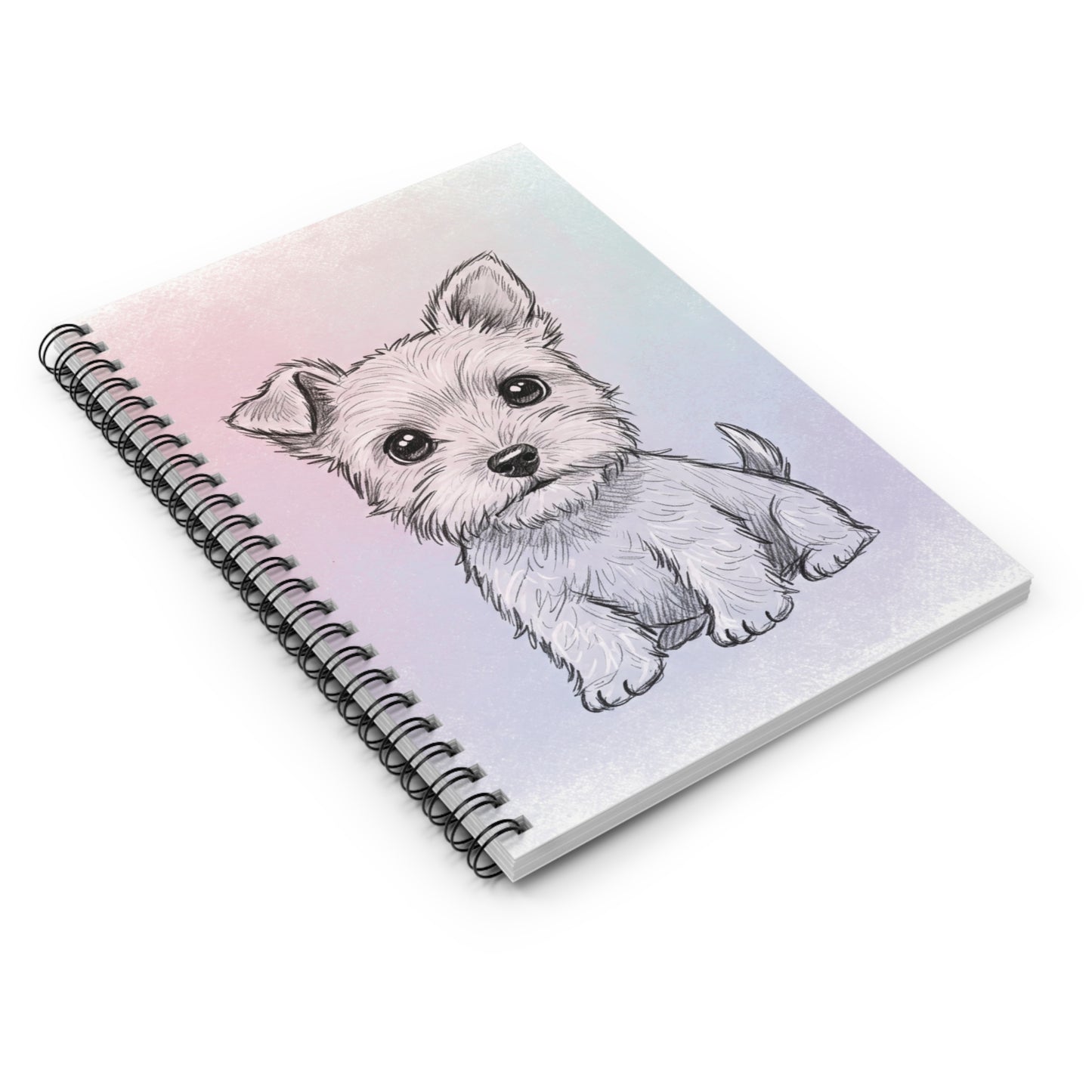 Cute Puppy Spiral Notebook - Perfect for Pet Lovers, Journal, School Supplies, Dog Enthusiasts, Gift for Kids