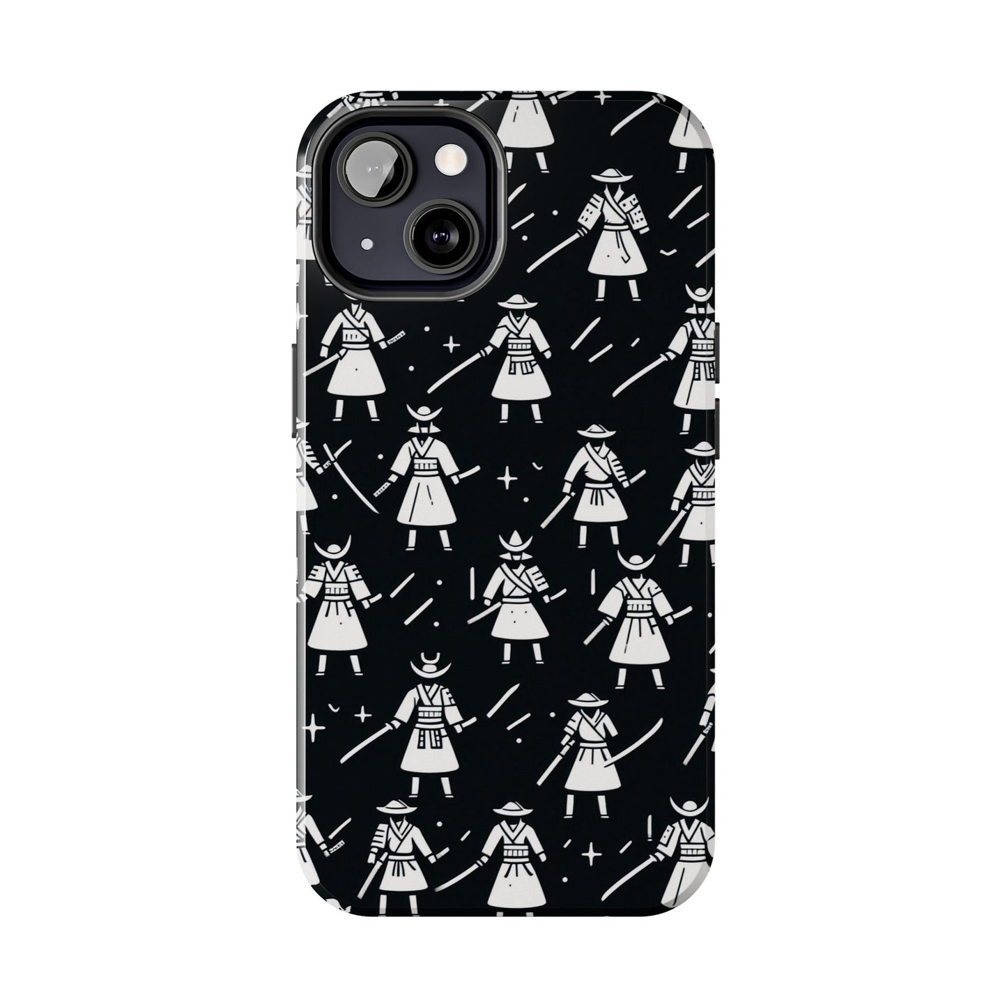 Warrior Pattern Tough Phone Cases, Durable Phone Cover, Unique Gift for Gamers, Protection from Drops, Stylish Phone Accessories