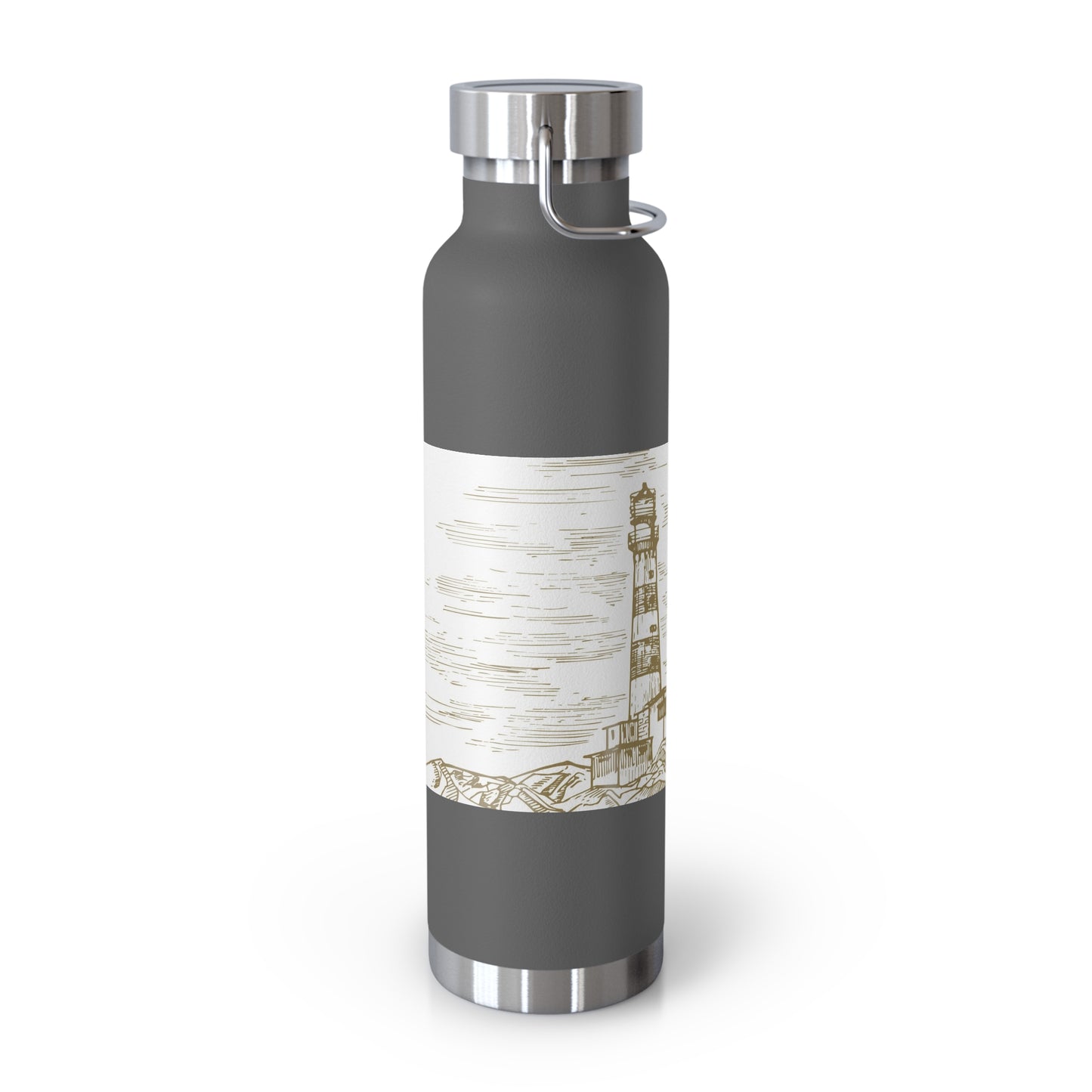 Lighthouse Insulated Water Bottle - 22oz Copper Vacuum Flask