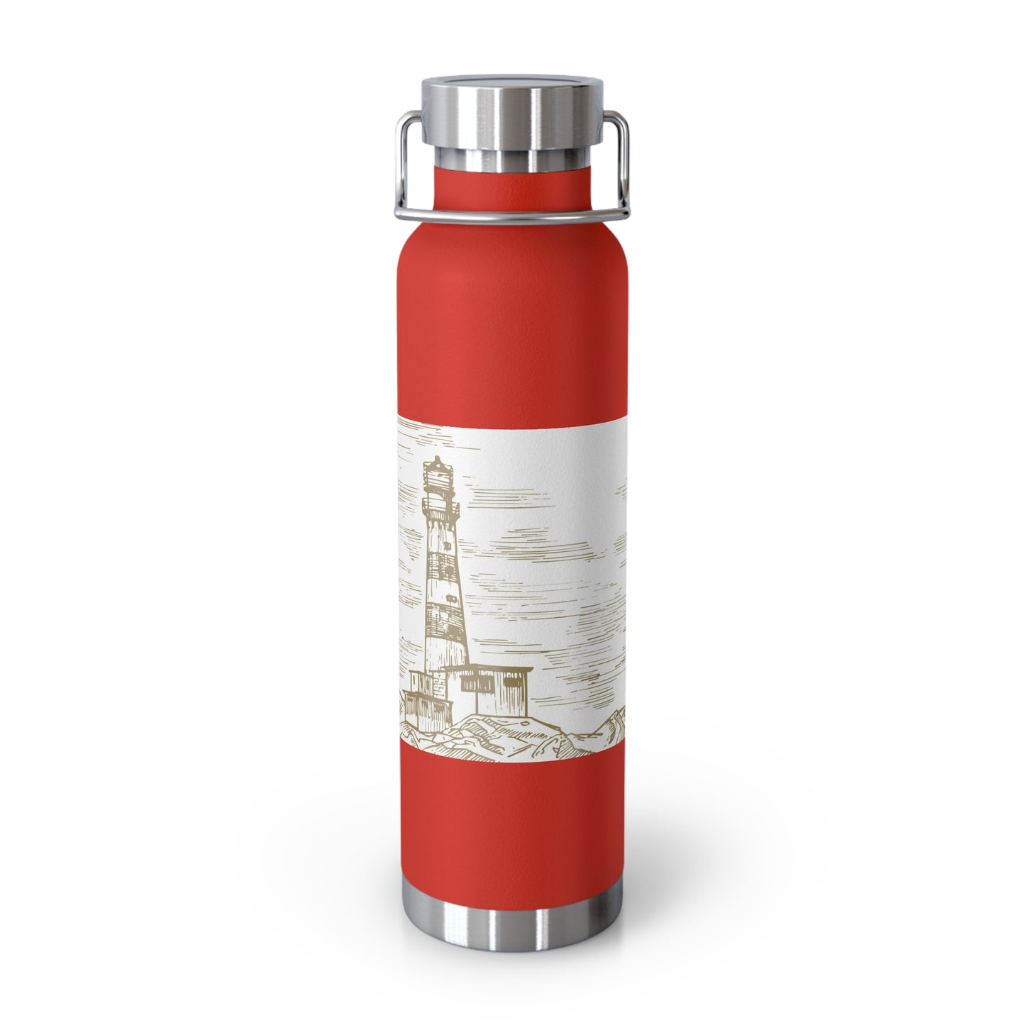 Lighthouse Insulated Water Bottle - 22oz Copper Vacuum Flask