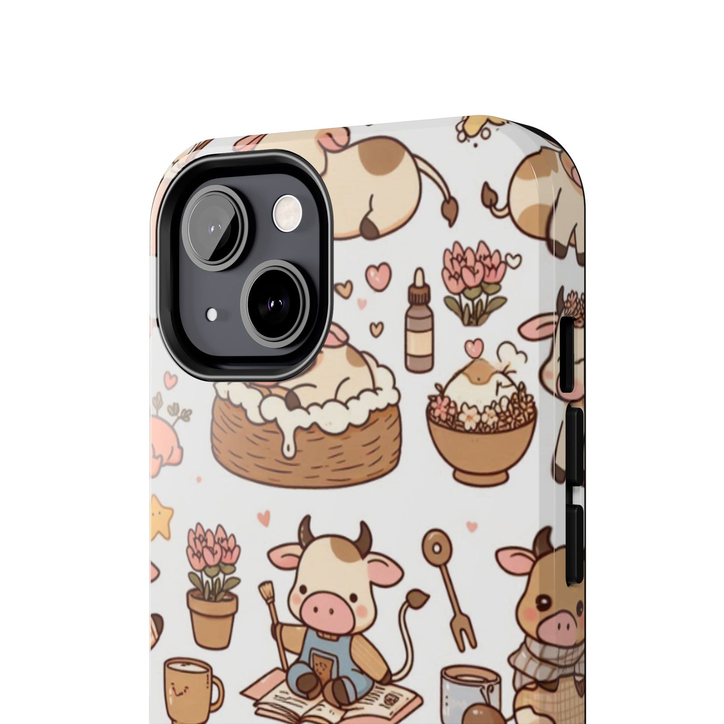 Cute Cow Phone Case, Tough Cow Themed Case, Animal Lover Gift, Durable Phone Protector, Fun Cow Print Design, Ideal for Birthdays