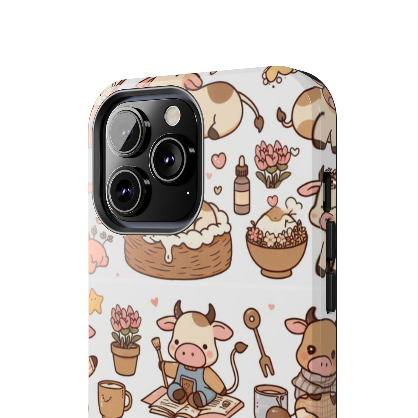 Cute Cow Phone Case, Tough Cow Themed Case, Animal Lover Gift, Durable Phone Protector, Fun Cow Print Design, Ideal for Birthdays