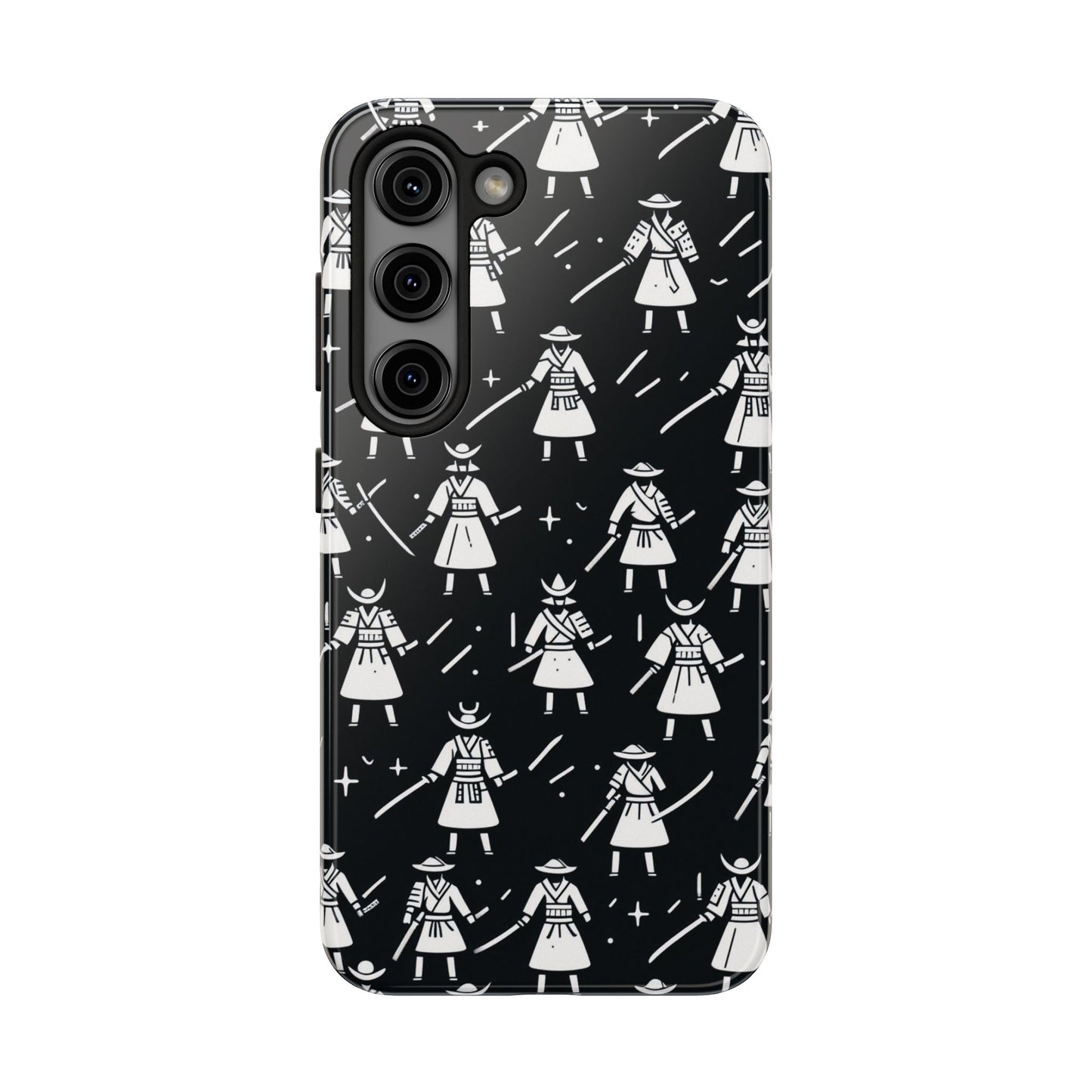 Warrior Pattern Tough Phone Cases, Durable Phone Cover, Unique Gift for Gamers, Protection from Drops, Stylish Phone Accessories