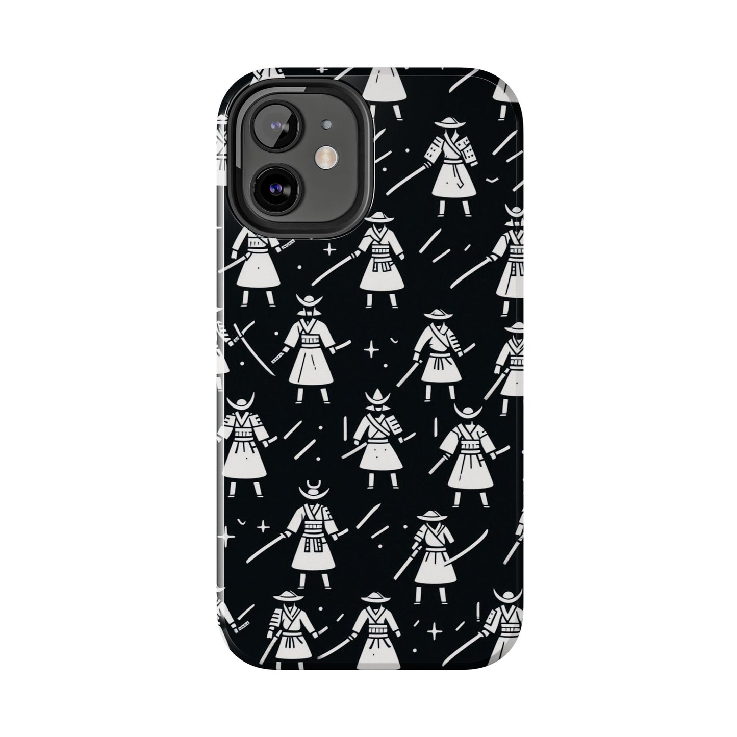 Warrior Pattern Tough Phone Cases, Durable Phone Cover, Unique Gift for Gamers, Protection from Drops, Stylish Phone Accessories