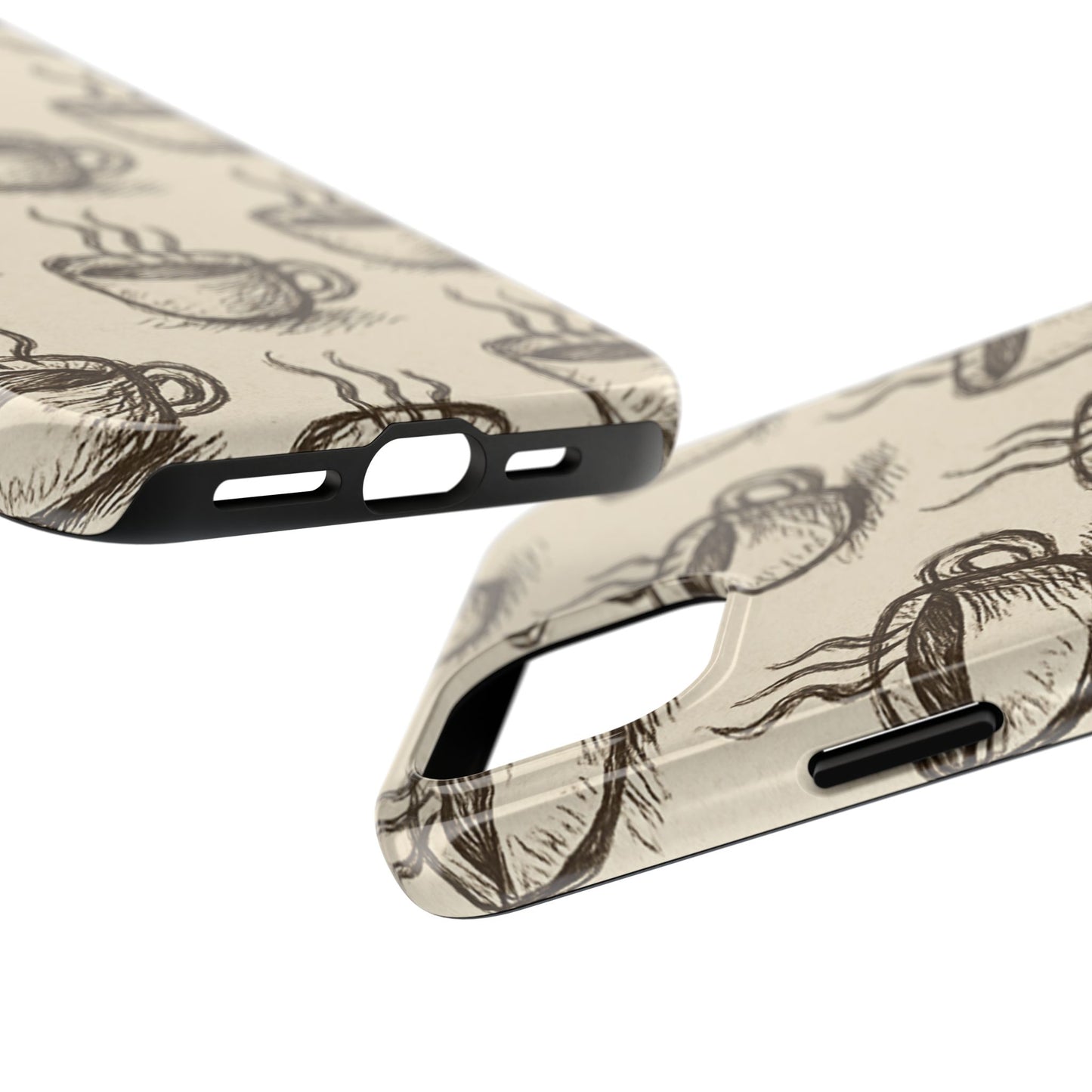 Elegant Coffee Cup Phone Cases - Stylish Tough Cases for Coffee Lovers, Gift for Tea Enthusiasts, Unique Phone Accessory