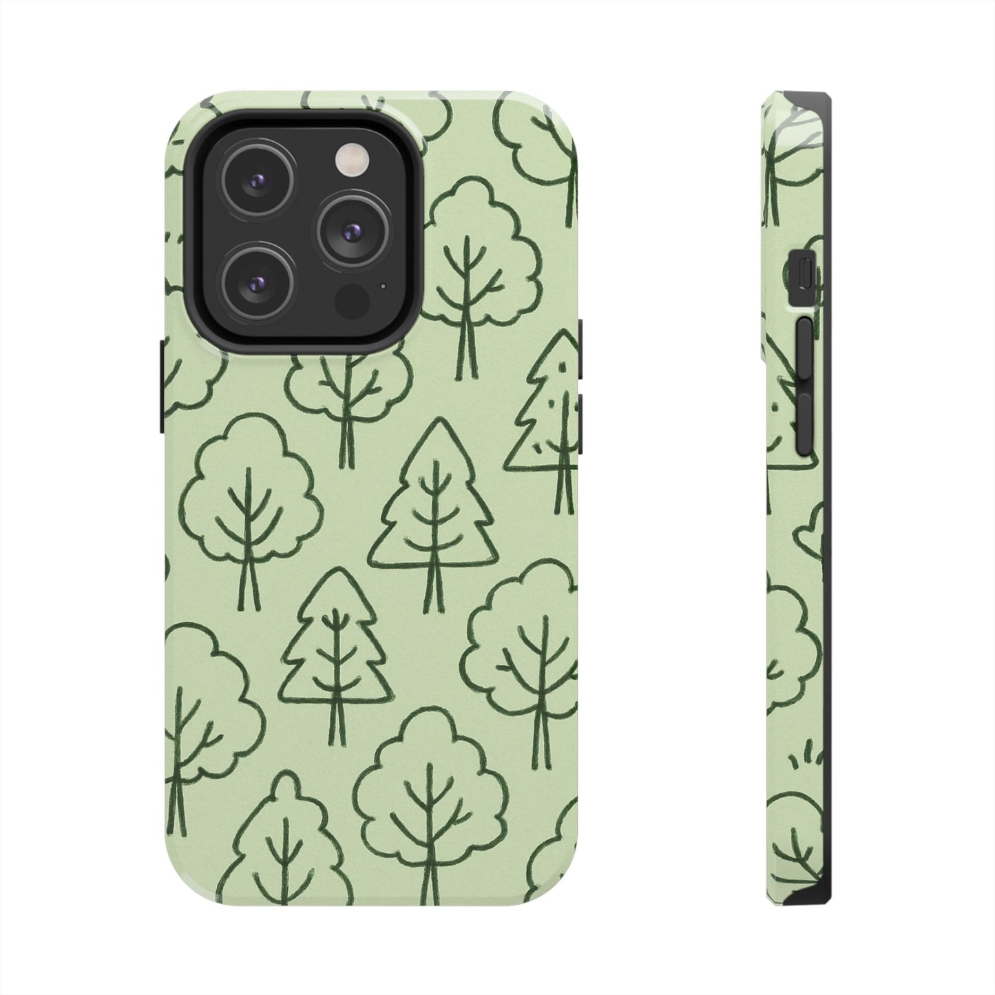 Nature-Inspired Tough Phone Cases | Forest Pattern, Eco-Friendly Design, Gift for Nature Lovers, Outdoor Enthusiasts, Phone Protection