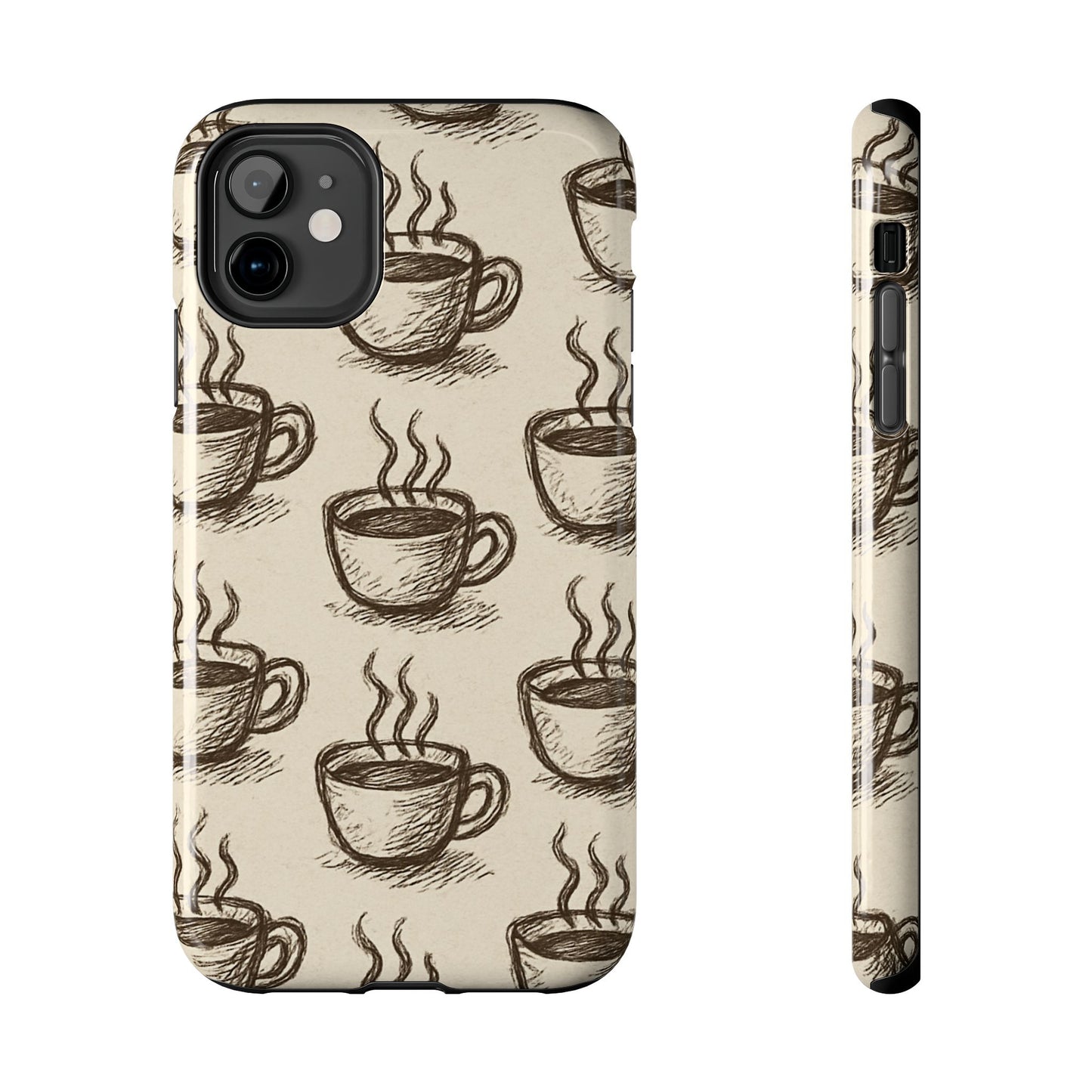 Elegant Coffee Cup Phone Cases - Stylish Tough Cases for Coffee Lovers, Gift for Tea Enthusiasts, Unique Phone Accessory