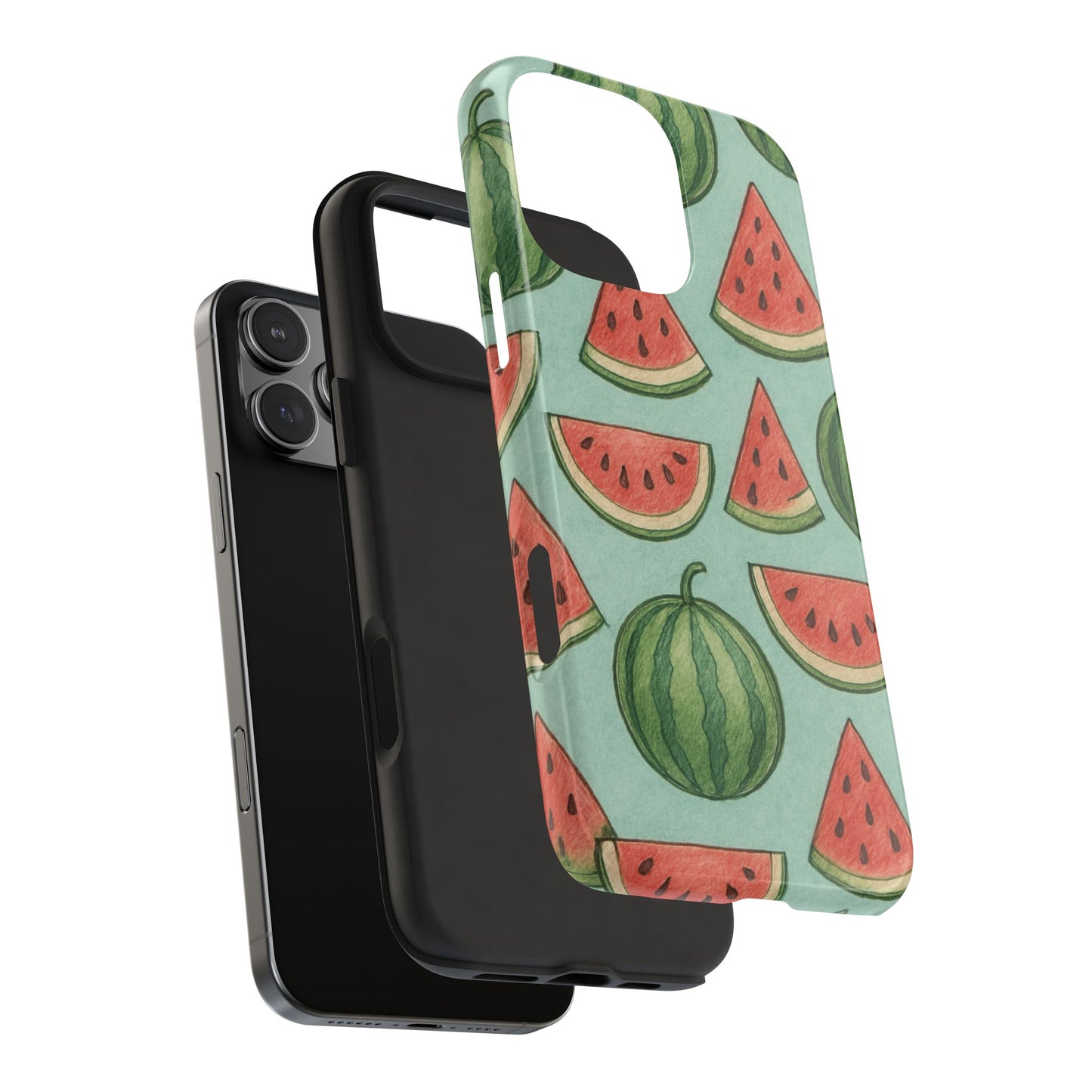 Fun Watermelon Phone Cases, Summer Phone Cover, Cute Fruit Case, Unique Cell Phone Accessory, Gift for Her, Phone Protection