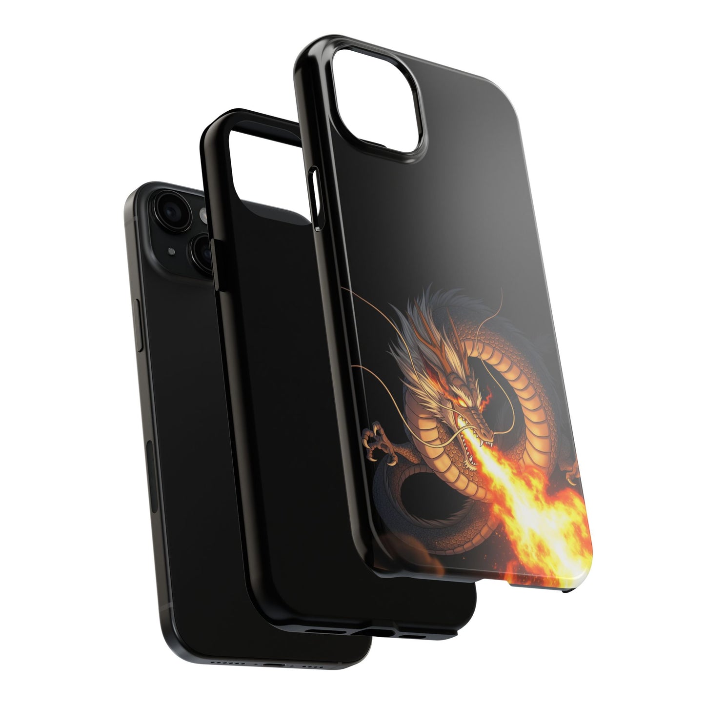 Dragon Fire Phone Case | Tough & Stylish, Perfect for Gamers, Gift for Tech Lovers, Protective Accessory, Adjustable Fit