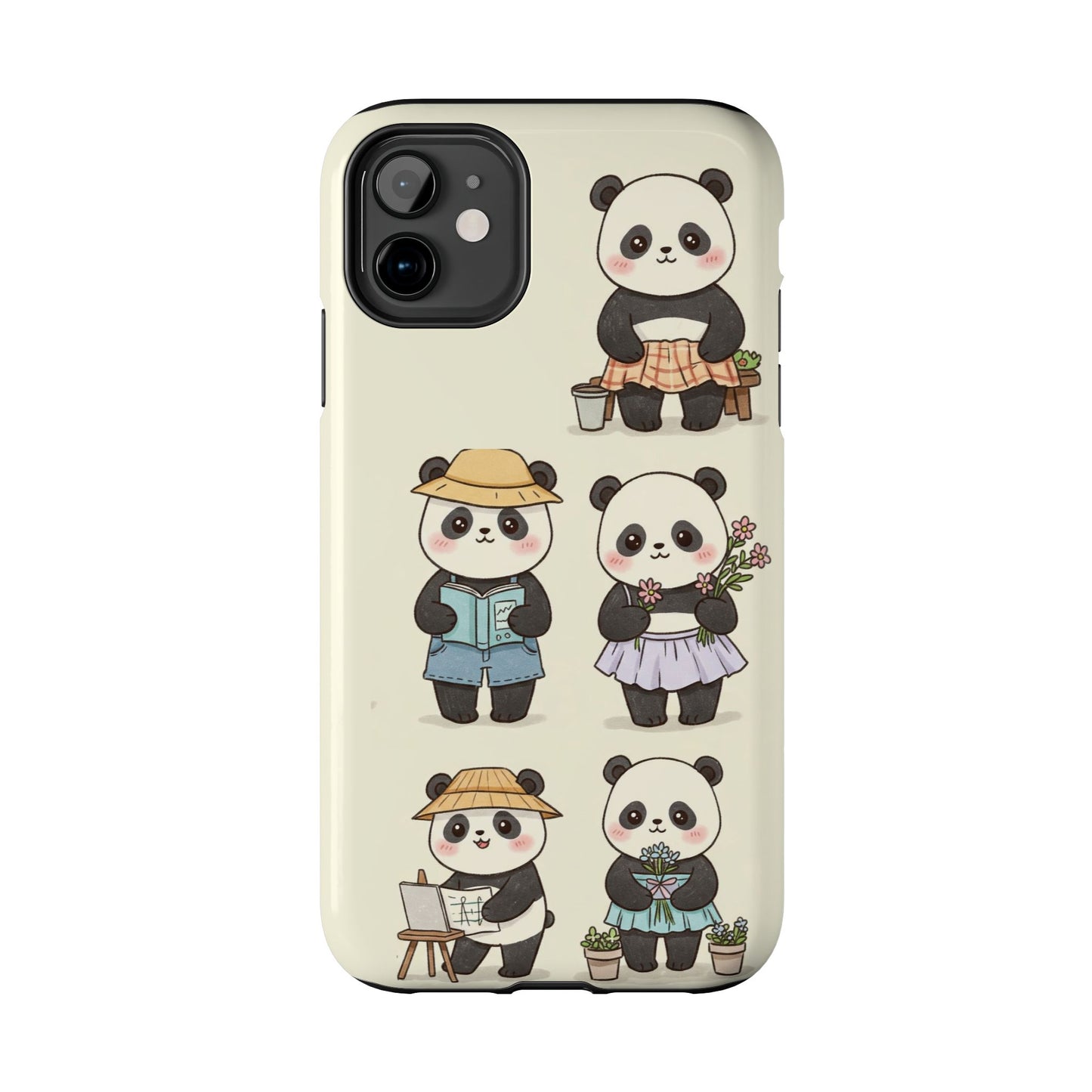Cute Panda Tough Phone Cases | Stylish Phone Cover, Gifts for Animal Lovers, Kids Accessories, Cute Phone Protector, Fun Design