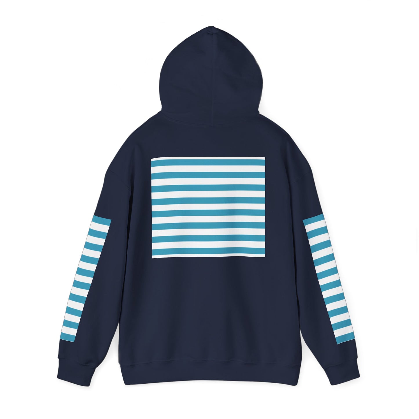 Unisex Striped Heavy Blend Hoodie - Cozy Fashion Statement