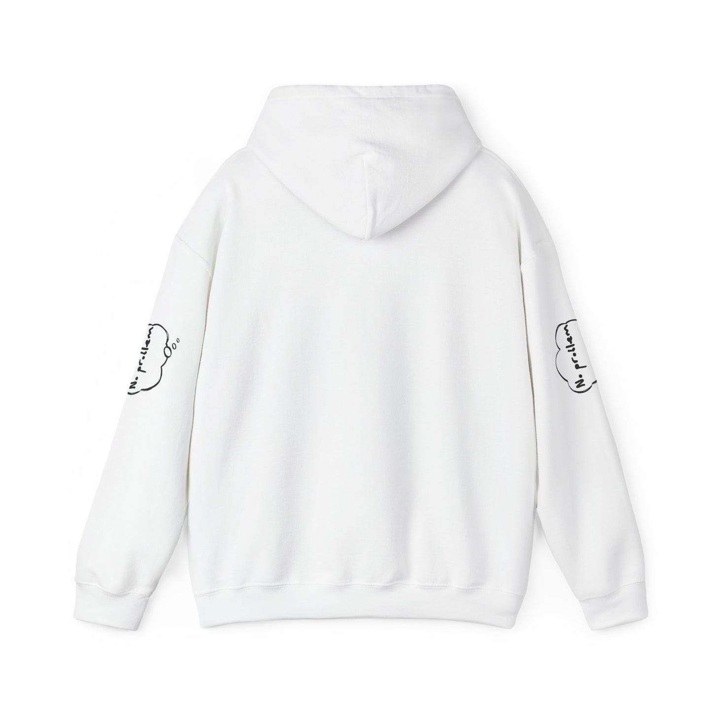 Japanese-Inspired Unisex Heavy Blend™ Hoodie - Minimalist Cloud & Circle Design