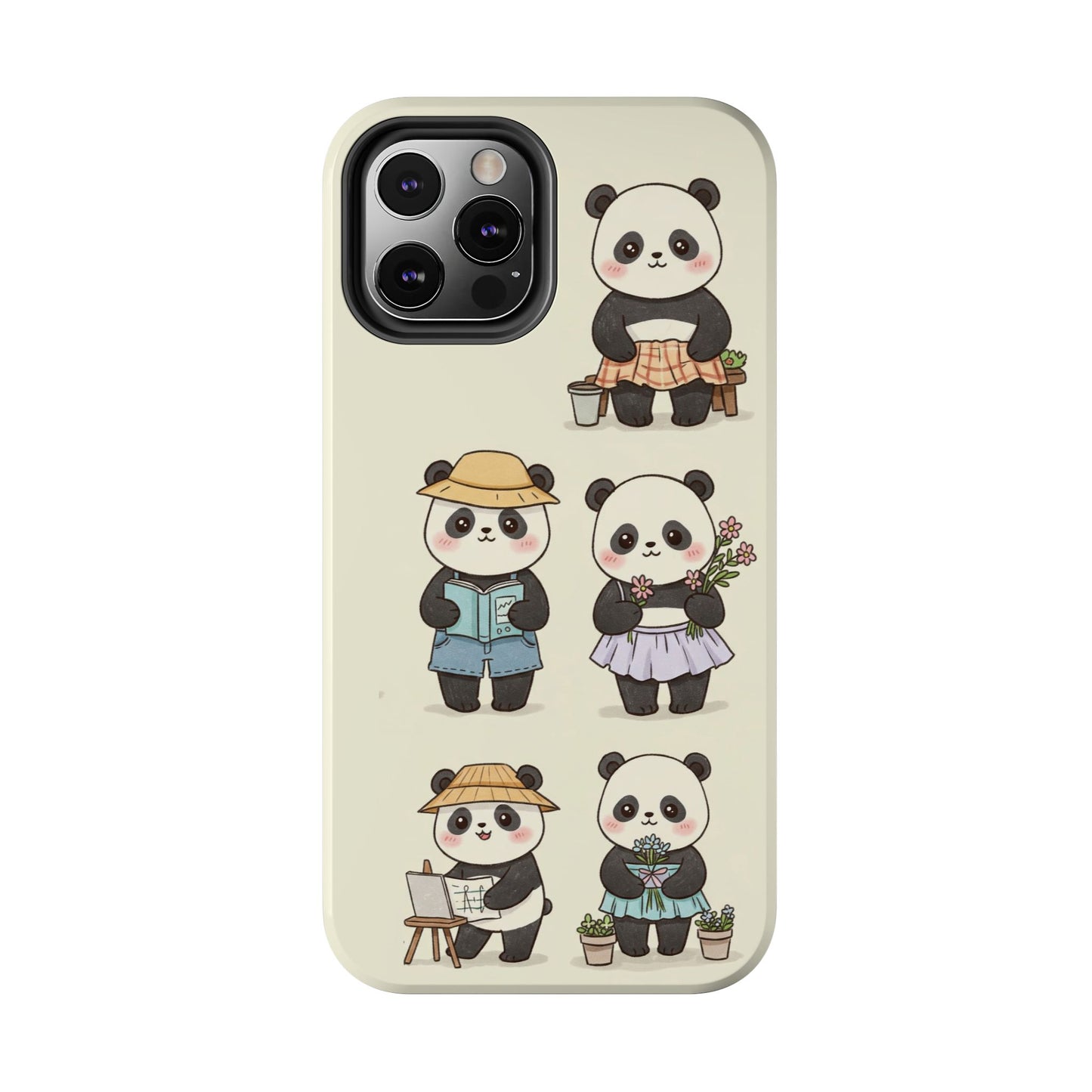 Cute Panda Tough Phone Cases | Stylish Phone Cover, Gifts for Animal Lovers, Kids Accessories, Cute Phone Protector, Fun Design