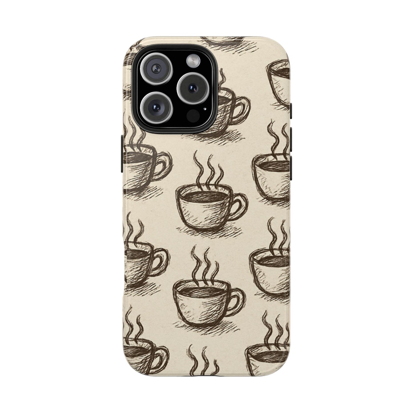 Elegant Coffee Cup Phone Cases - Stylish Tough Cases for Coffee Lovers, Gift for Tea Enthusiasts, Unique Phone Accessory