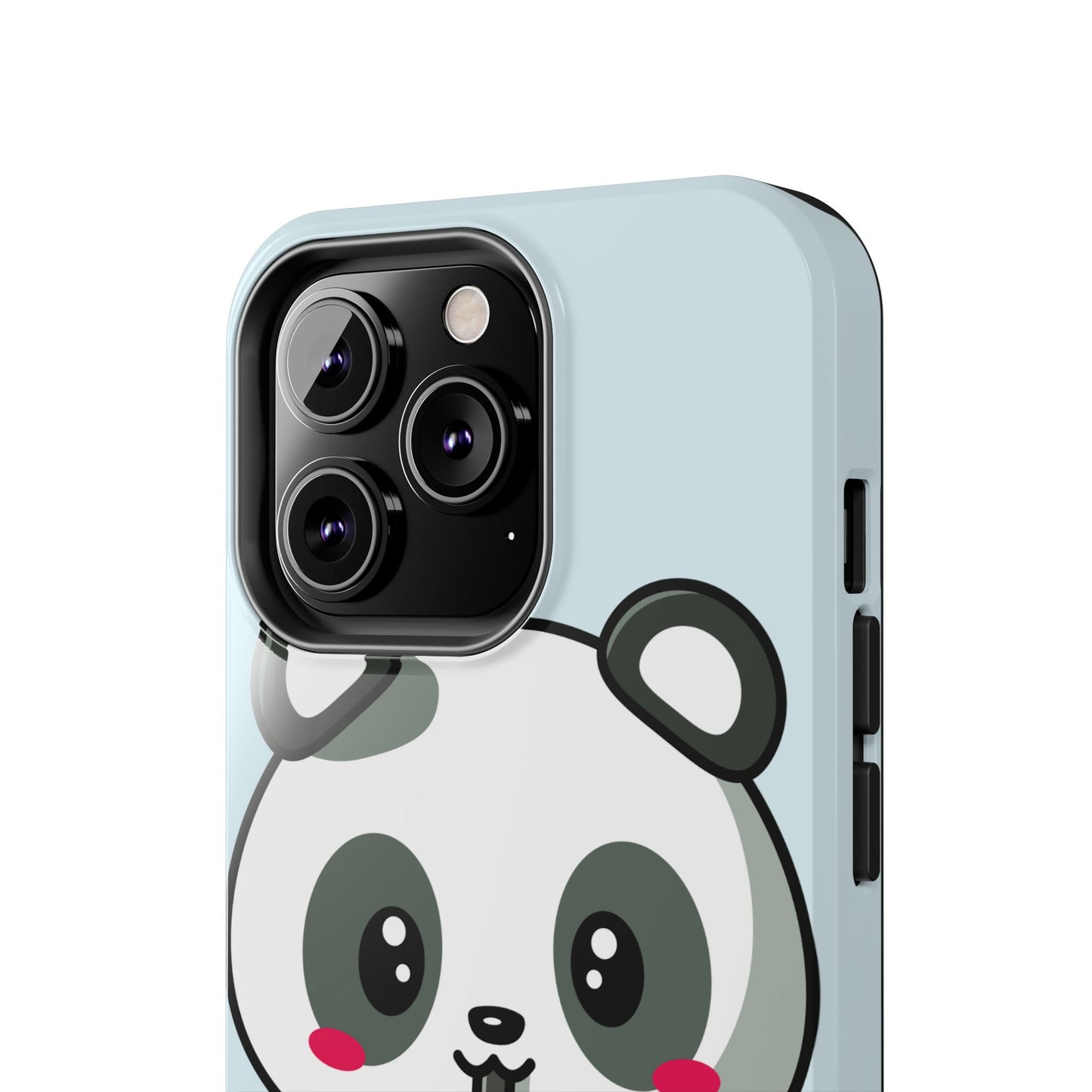 Cute Panda Phone Case with Bubble Tea Design, Tough Phone Cases, Cartoon Character Accessories, Gift for Her, Fun Mobile Cover