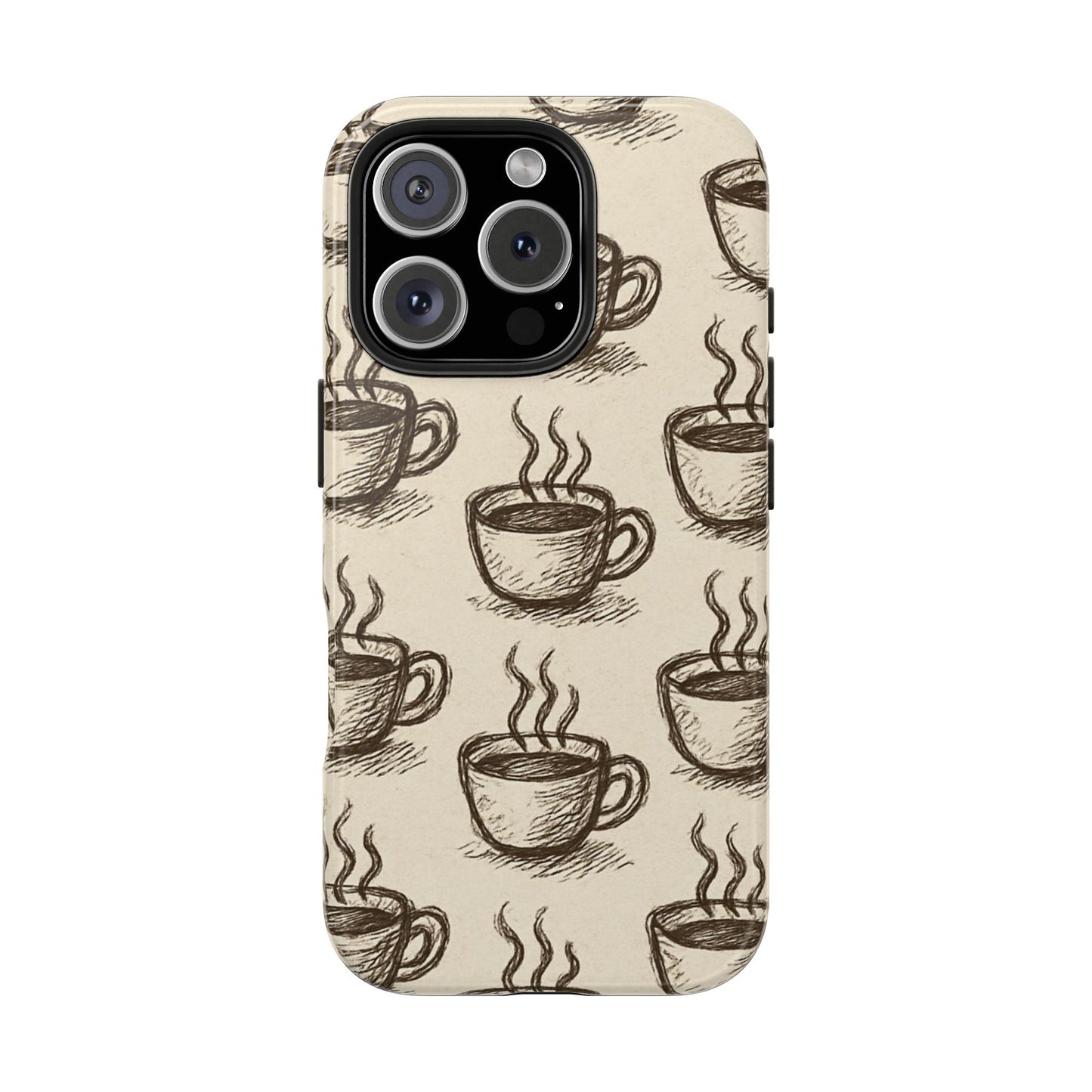 Elegant Coffee Cup Phone Cases - Stylish Tough Cases for Coffee Lovers, Gift for Tea Enthusiasts, Unique Phone Accessory