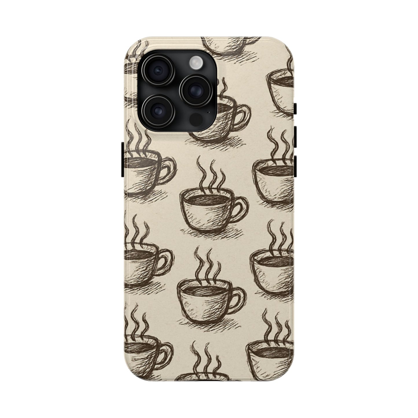 Elegant Coffee Cup Phone Cases - Stylish Tough Cases for Coffee Lovers, Gift for Tea Enthusiasts, Unique Phone Accessory