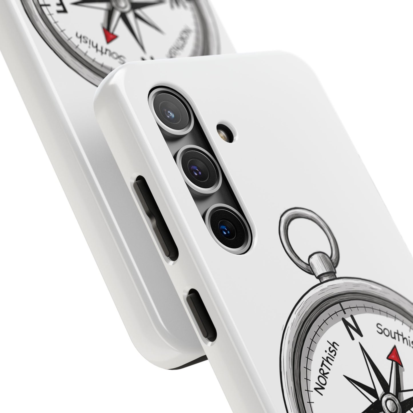 Compass Phone Case | Adventure Ready Tough Case, Gifts for Travelers, Unique Phone Accessories, Birthday Present, Personalized Design