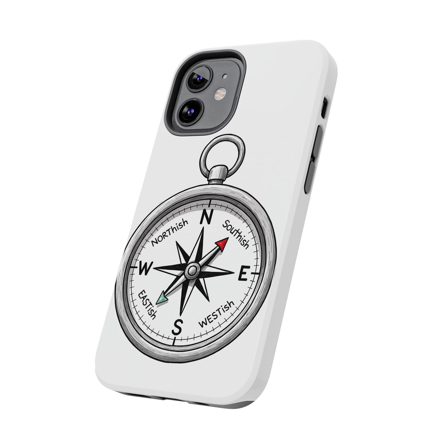 Compass Phone Case | Adventure Ready Tough Case, Gifts for Travelers, Unique Phone Accessories, Birthday Present, Personalized Design