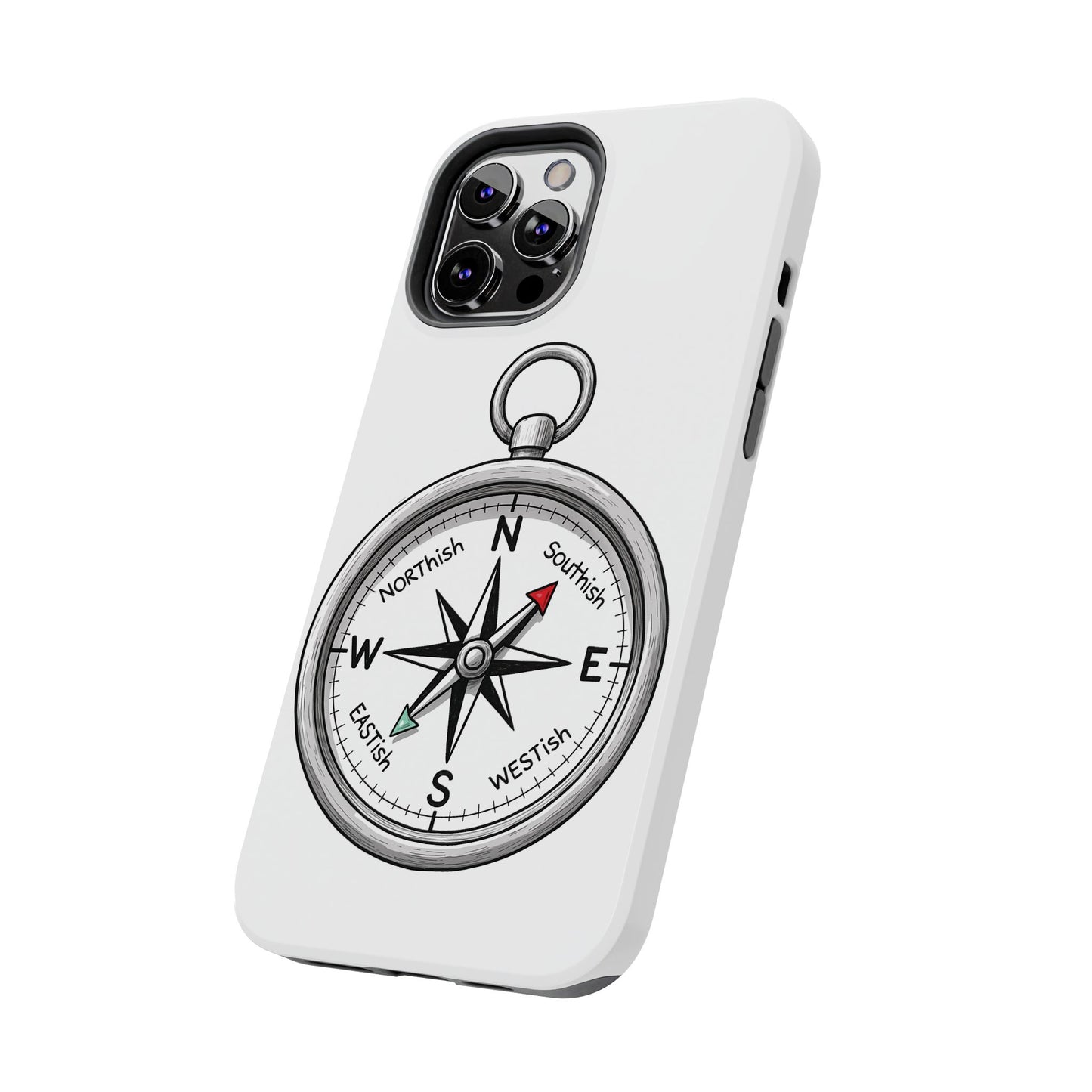 Compass Phone Case | Adventure Ready Tough Case, Gifts for Travelers, Unique Phone Accessories, Birthday Present, Personalized Design