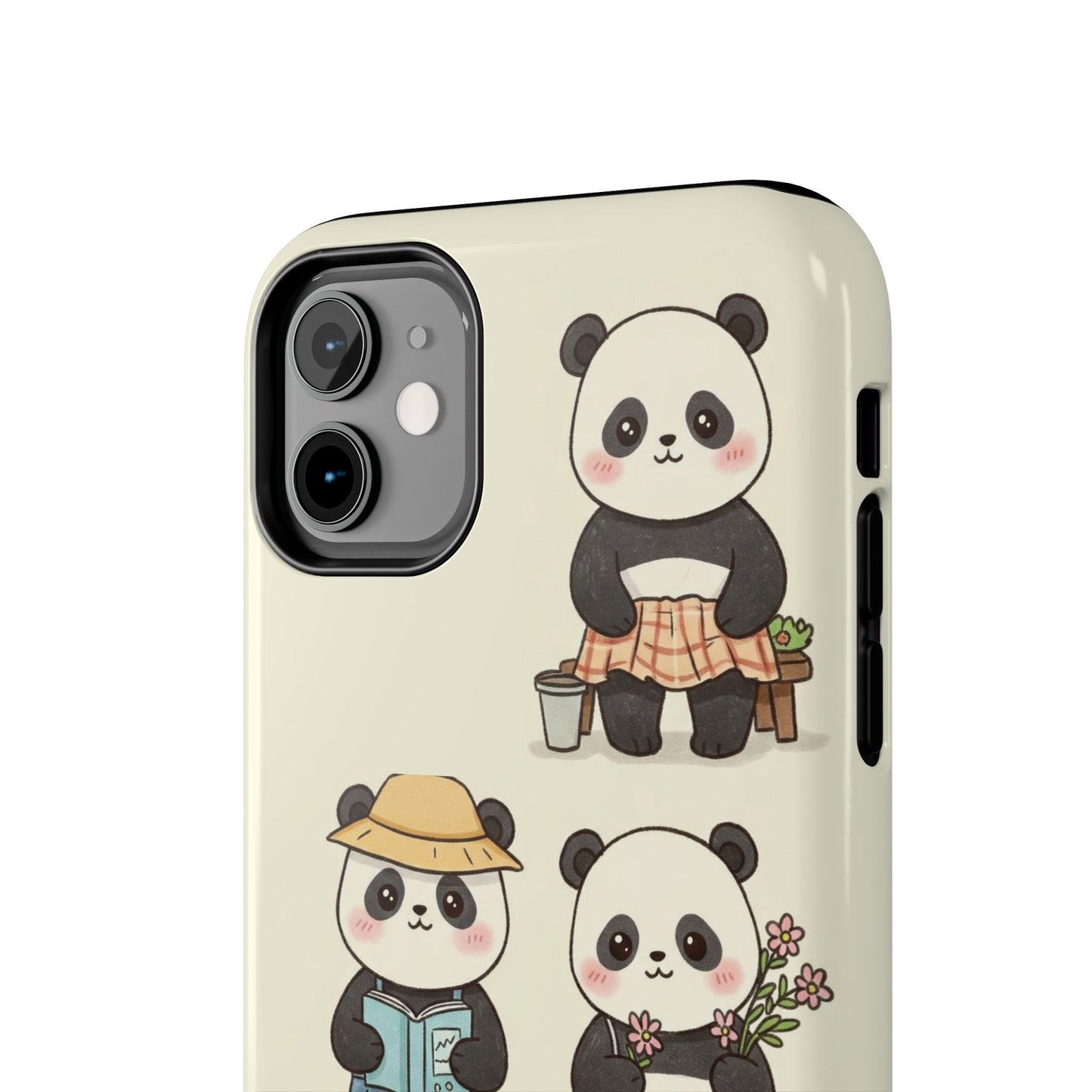 Cute Panda Tough Phone Cases | Stylish Phone Cover, Gifts for Animal Lovers, Kids Accessories, Cute Phone Protector, Fun Design