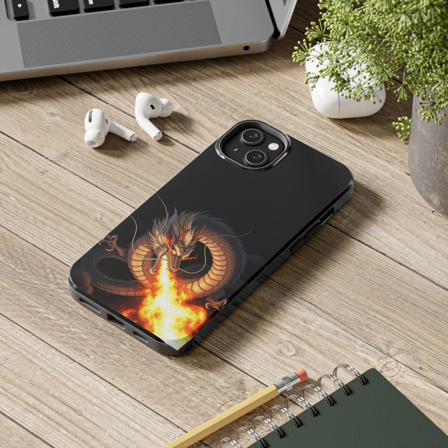Dragon Fire Phone Case | Tough & Stylish, Perfect for Gamers, Gift for Tech Lovers, Protective Accessory, Adjustable Fit