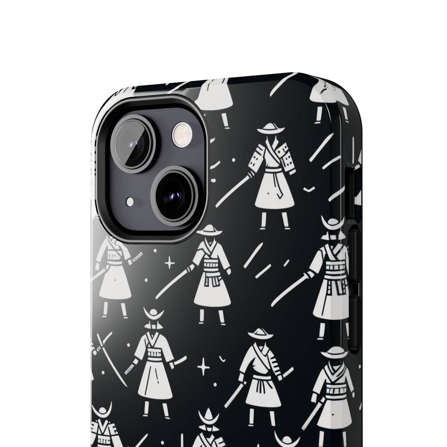 Warrior Pattern Tough Phone Cases, Durable Phone Cover, Unique Gift for Gamers, Protection from Drops, Stylish Phone Accessories