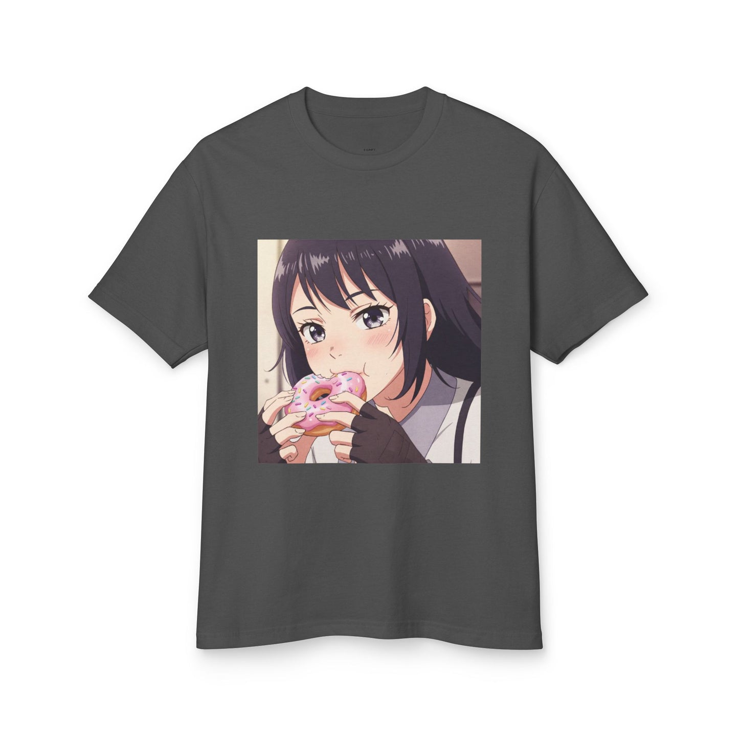 Anime Inspired Cute Foodie Tee, Unisex Graphic Shirt, Kawaii Apparel, Perfect Gift for Fans, Casual Everyday Wear