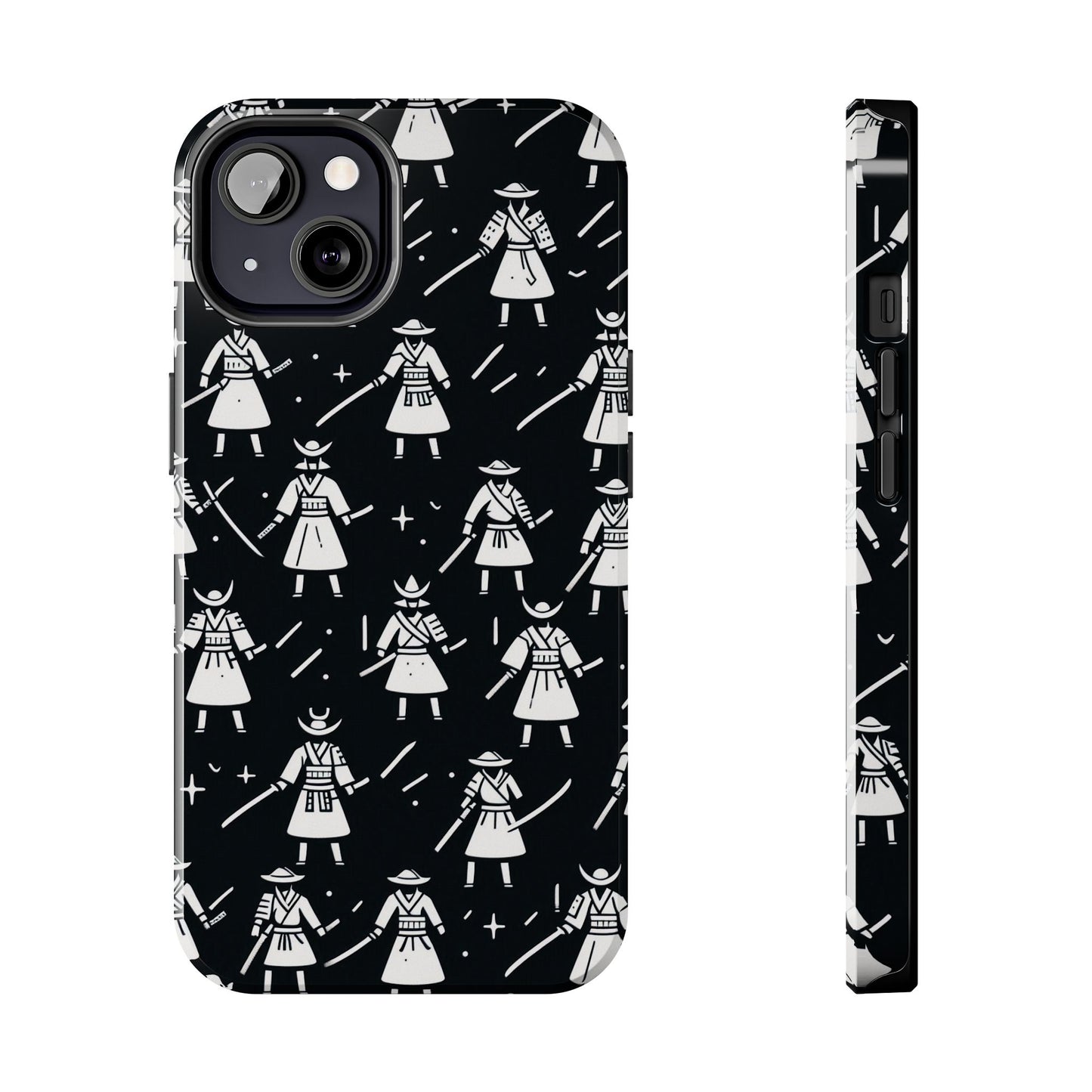 Warrior Pattern Tough Phone Cases, Durable Phone Cover, Unique Gift for Gamers, Protection from Drops, Stylish Phone Accessories