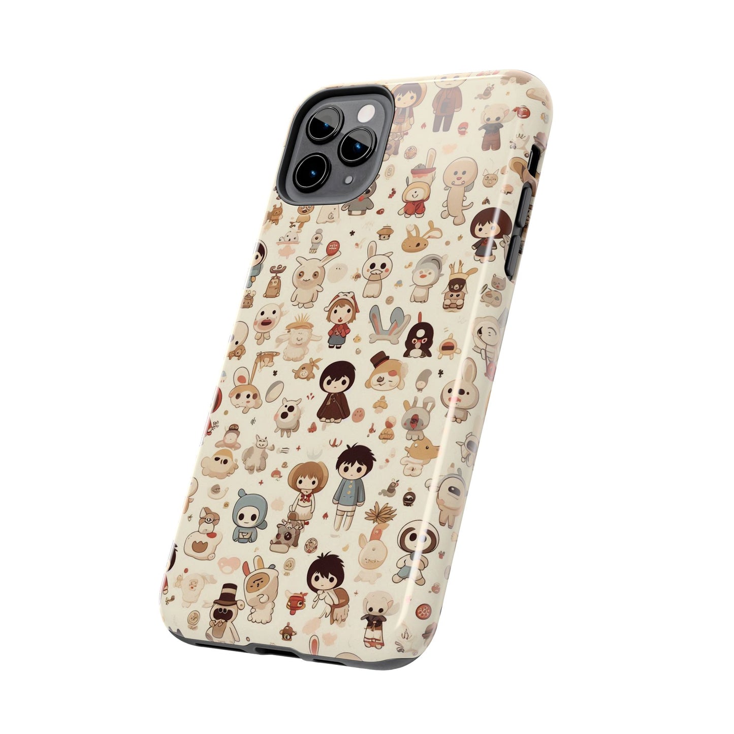 Cute Character Phone Case, Durable Phone Cover, Kawaii Phone Cases, Unique Phone Accessories, Gift for Kids and Teens