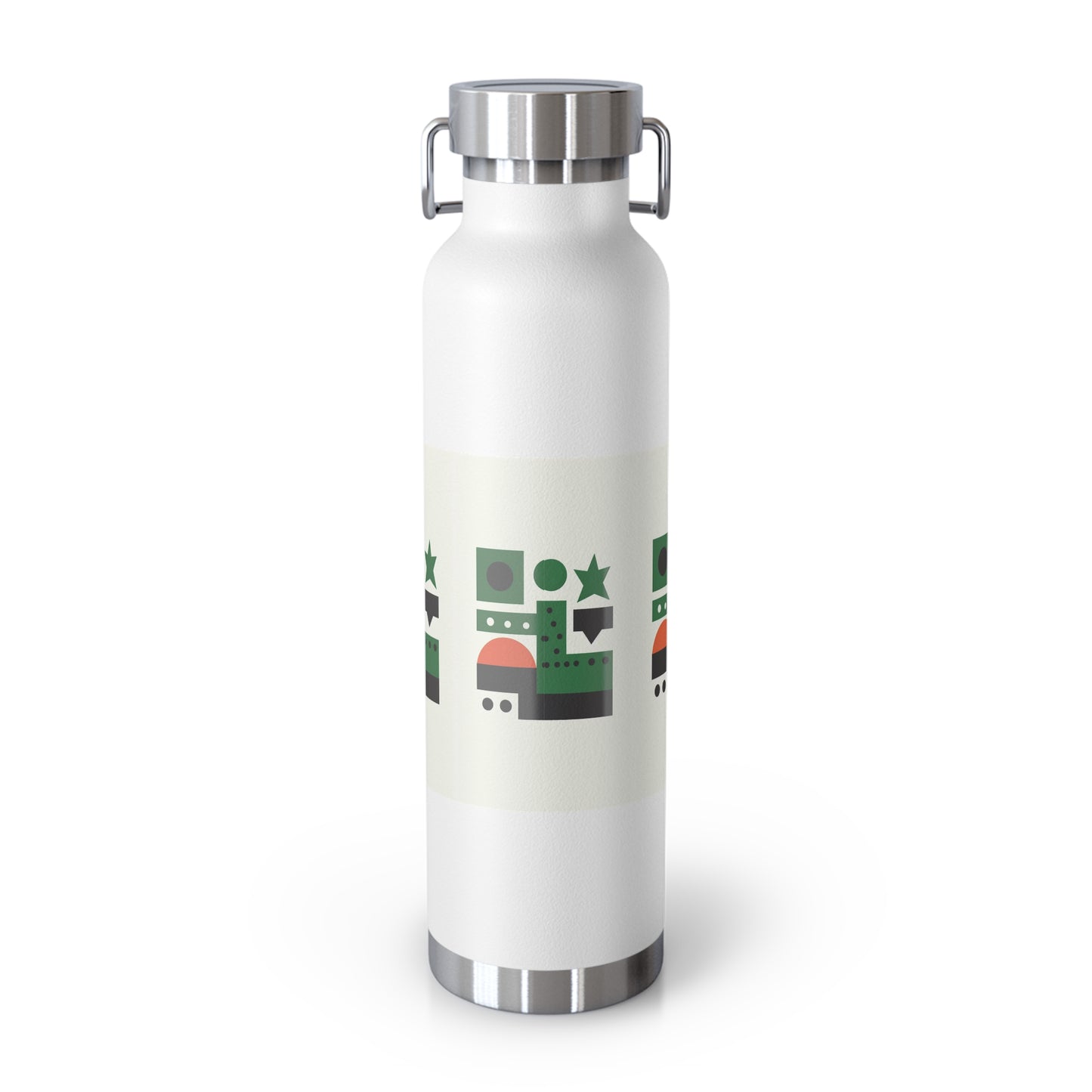 Modern 22oz Copper Insulated Water Bottle - Stylish Eco-Friendly Design for Daily Hydration