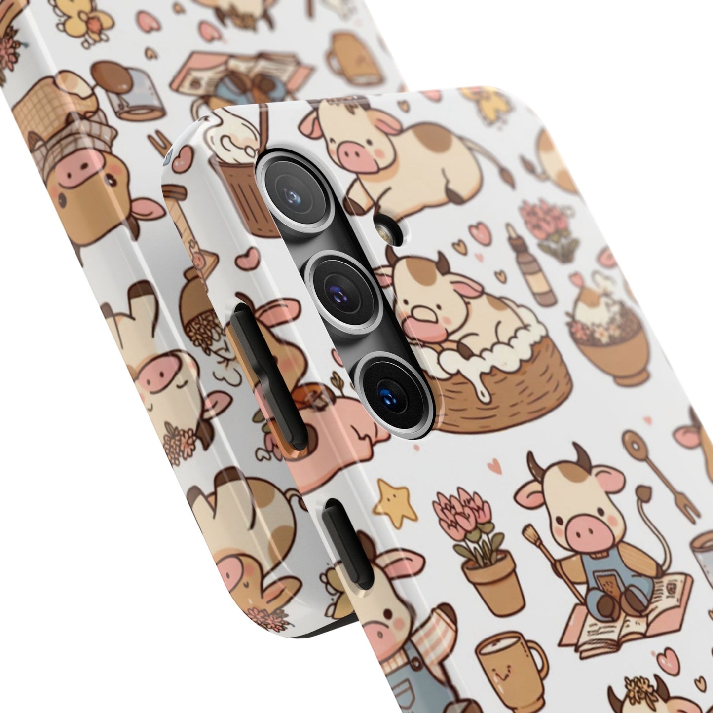 Cute Cow Phone Case, Tough Cow Themed Case, Animal Lover Gift, Durable Phone Protector, Fun Cow Print Design, Ideal for Birthdays